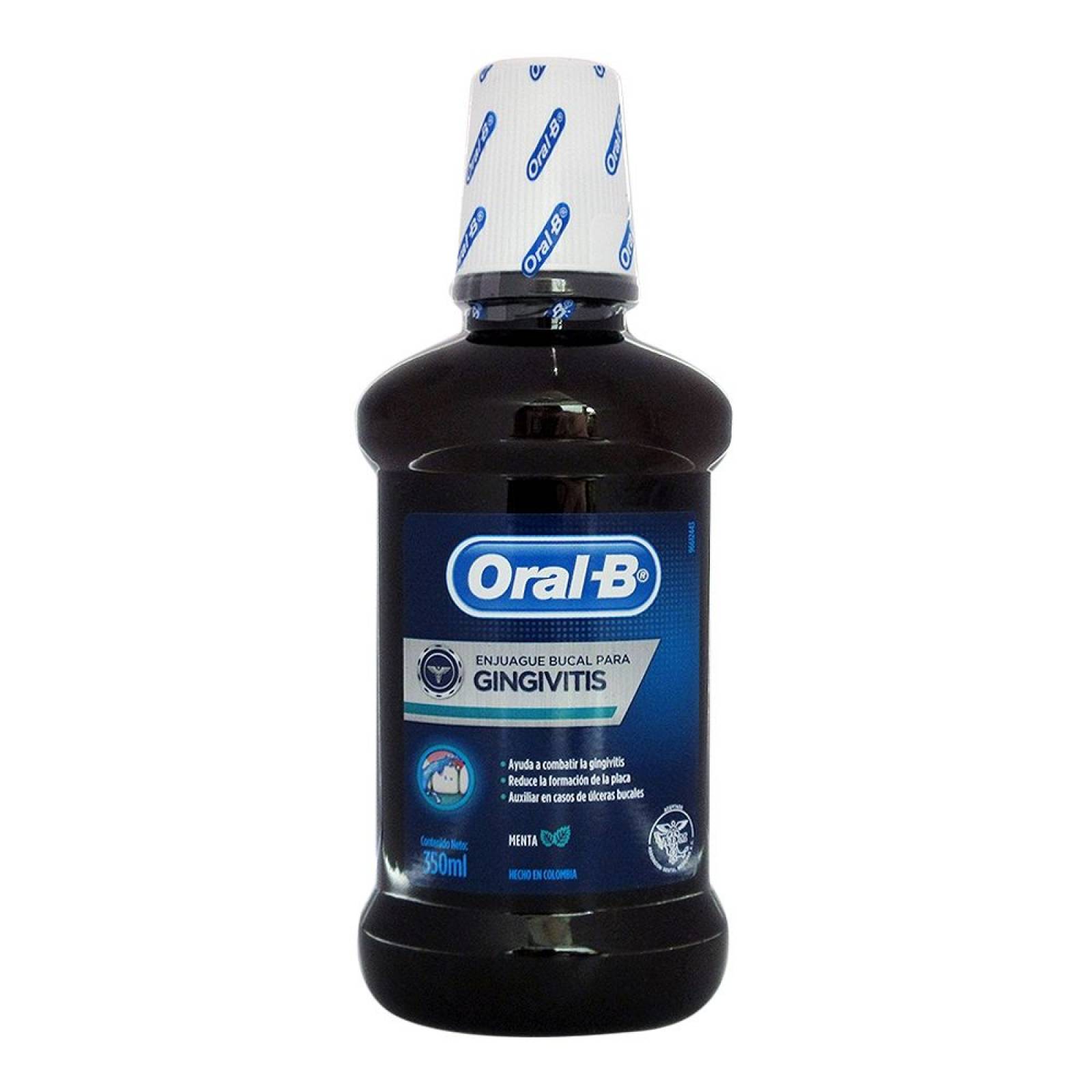 Oral-B Enjuague Bucal para Gingivitis sabor Menta botella 350ml