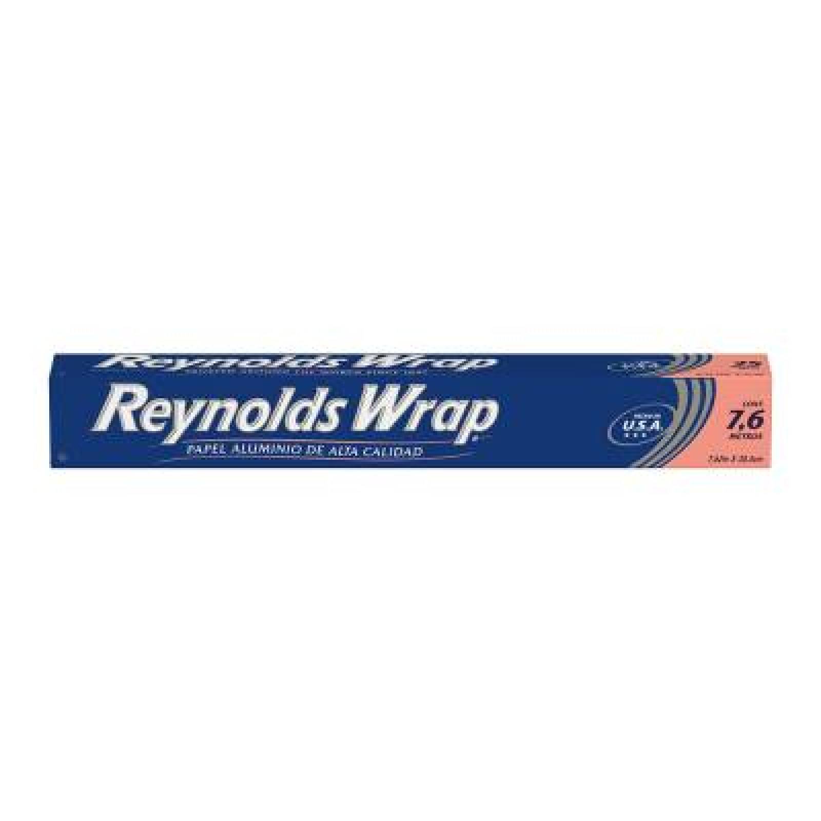 Reynolds Papel Aluminio 7.6m x 30.4cm caja 1 pieza