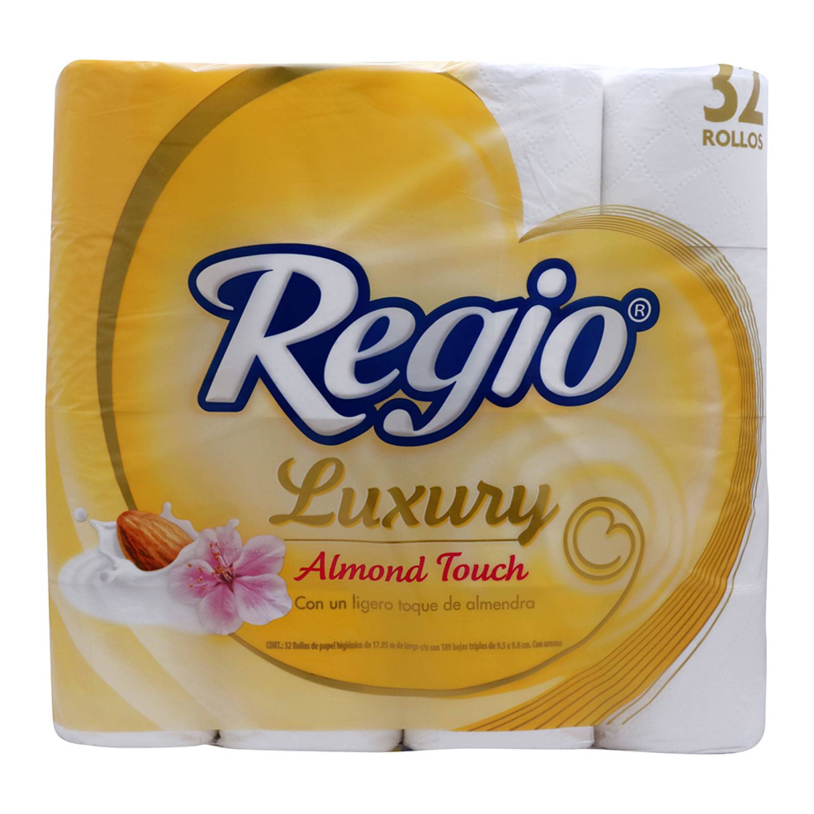 Regio Papel Higiénico Luxury paquete 32 piezas