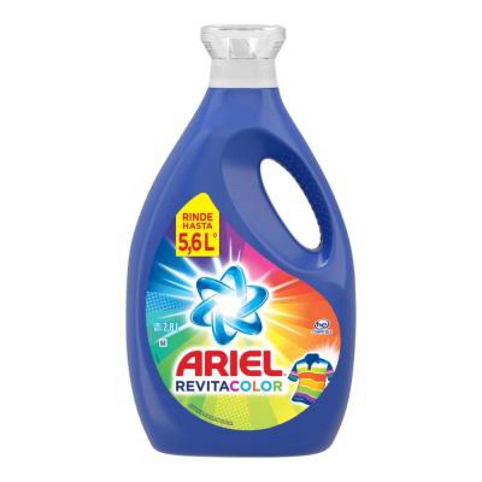 Ariel Detergente Líquido Revitacolor bote 2.8l