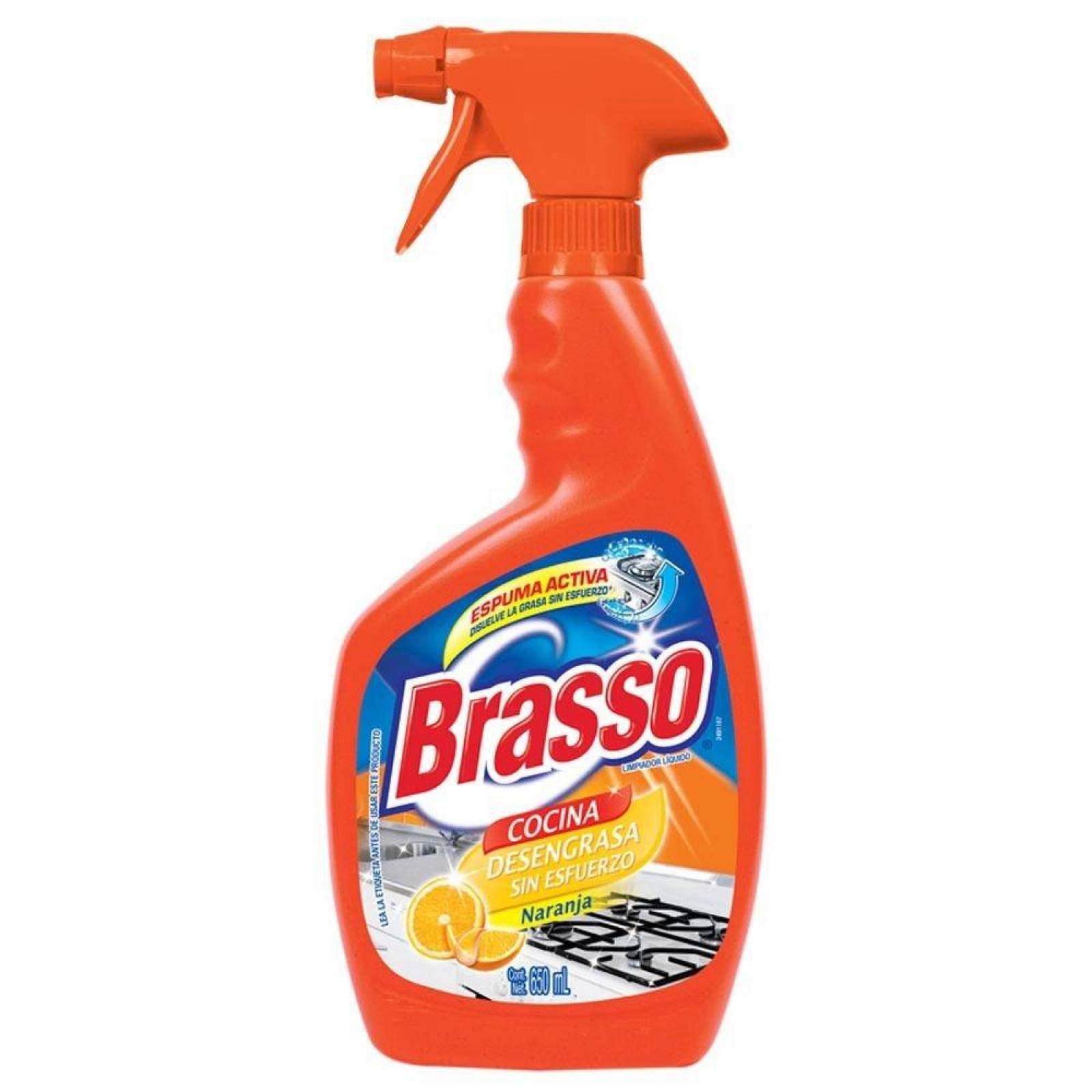 Brasso Limpiador de Cocina Naranja botella 650ml