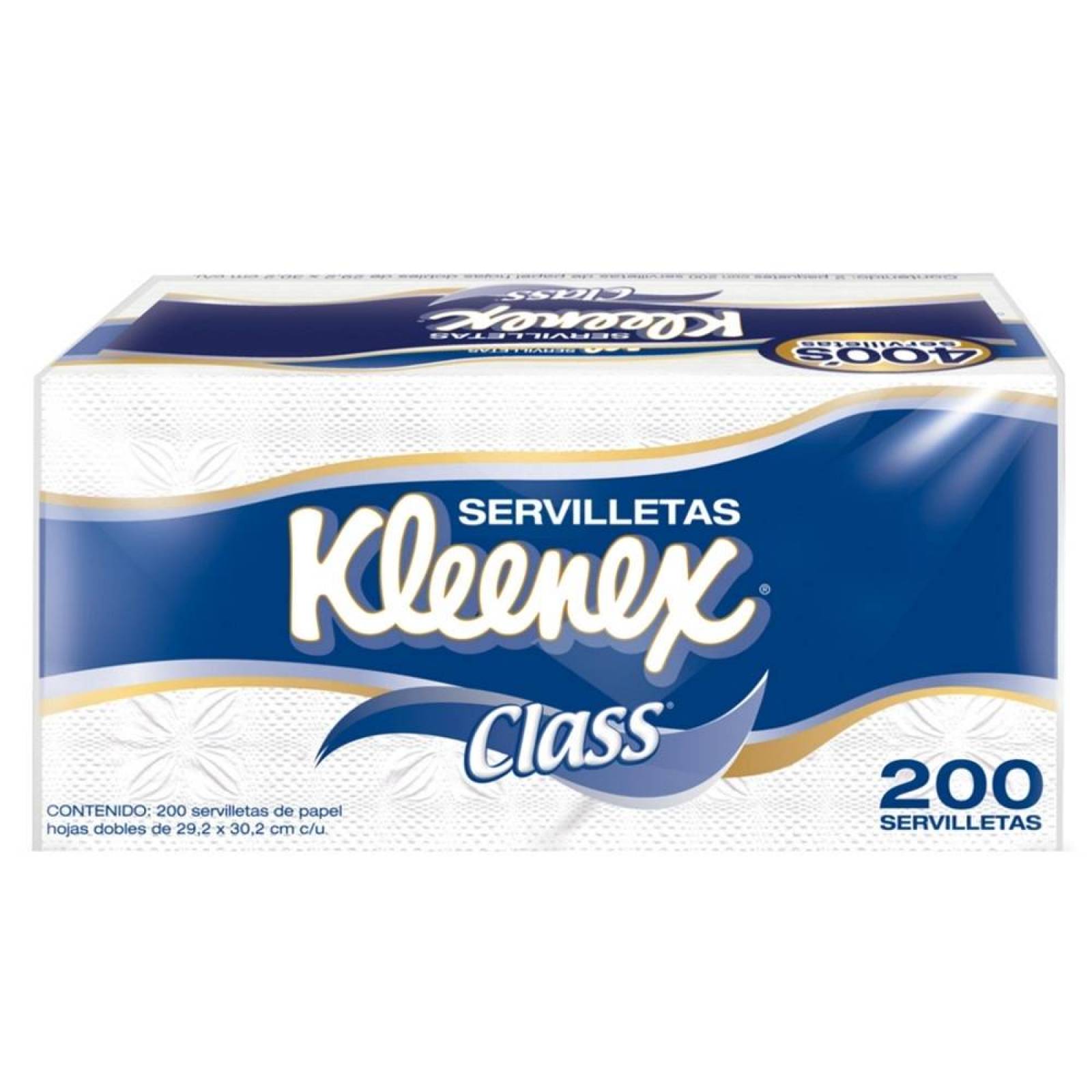 Kleenex Servilleta Class Hojas Dobles paquete 200 servilletas