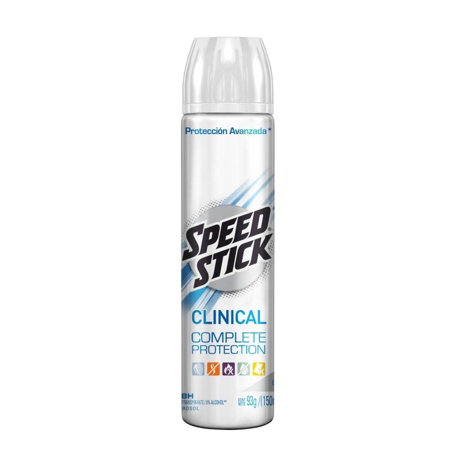 Speed Stick Antitranspirante Clinical Complete Protección aerosol 150ml