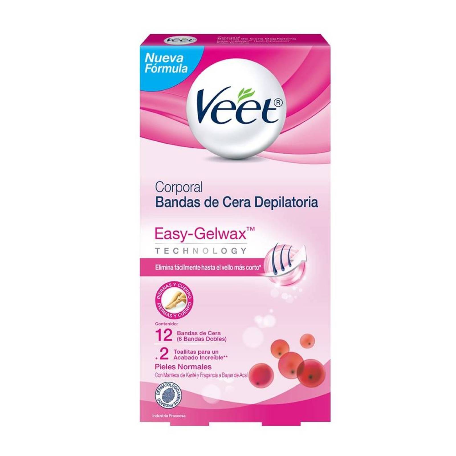 Veet Bandas De Cera Depilatoria Corporal Caja Piezas