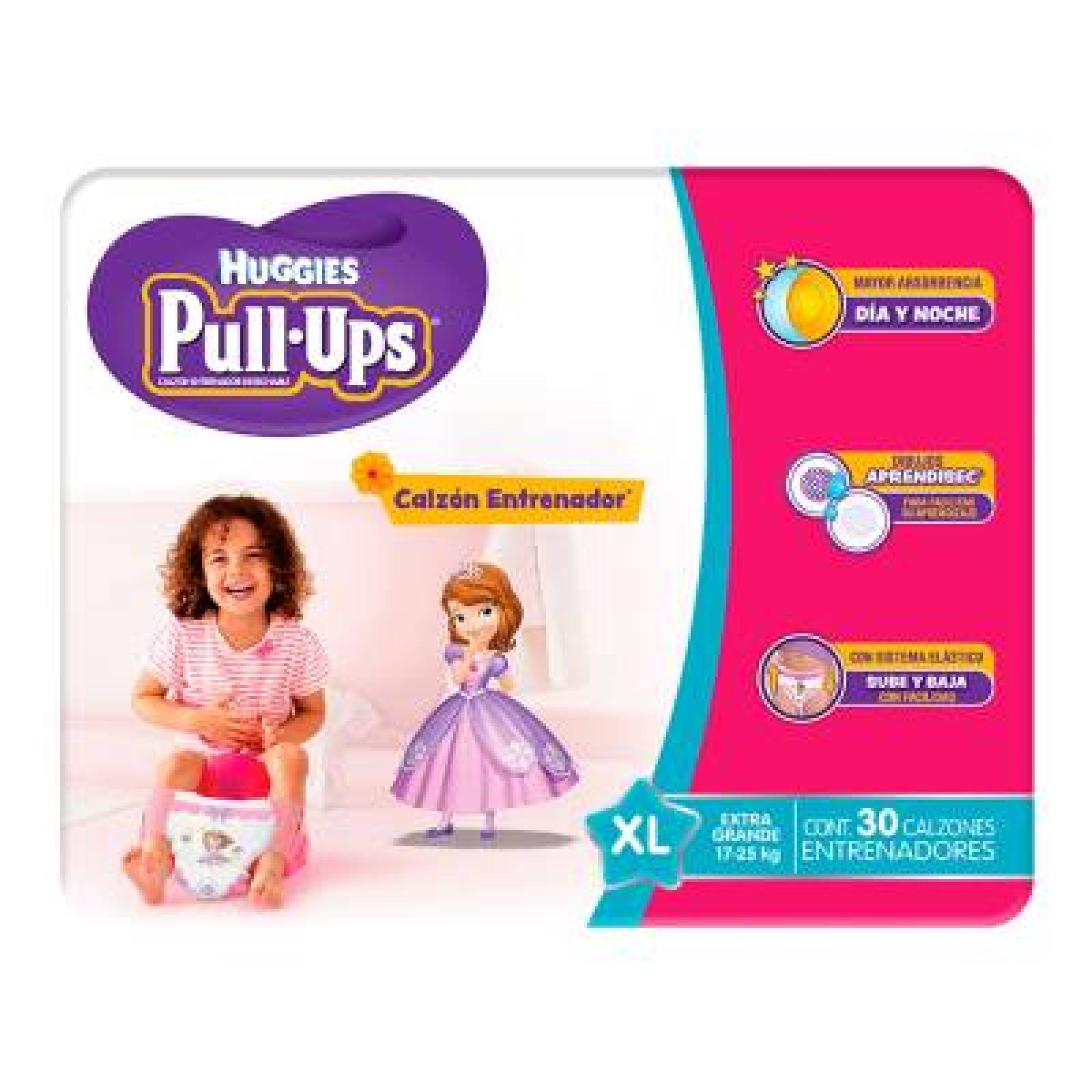 Huggies Pull Ups Calzón Entrenador Talla Xl Niña Paquete 30 Piezas