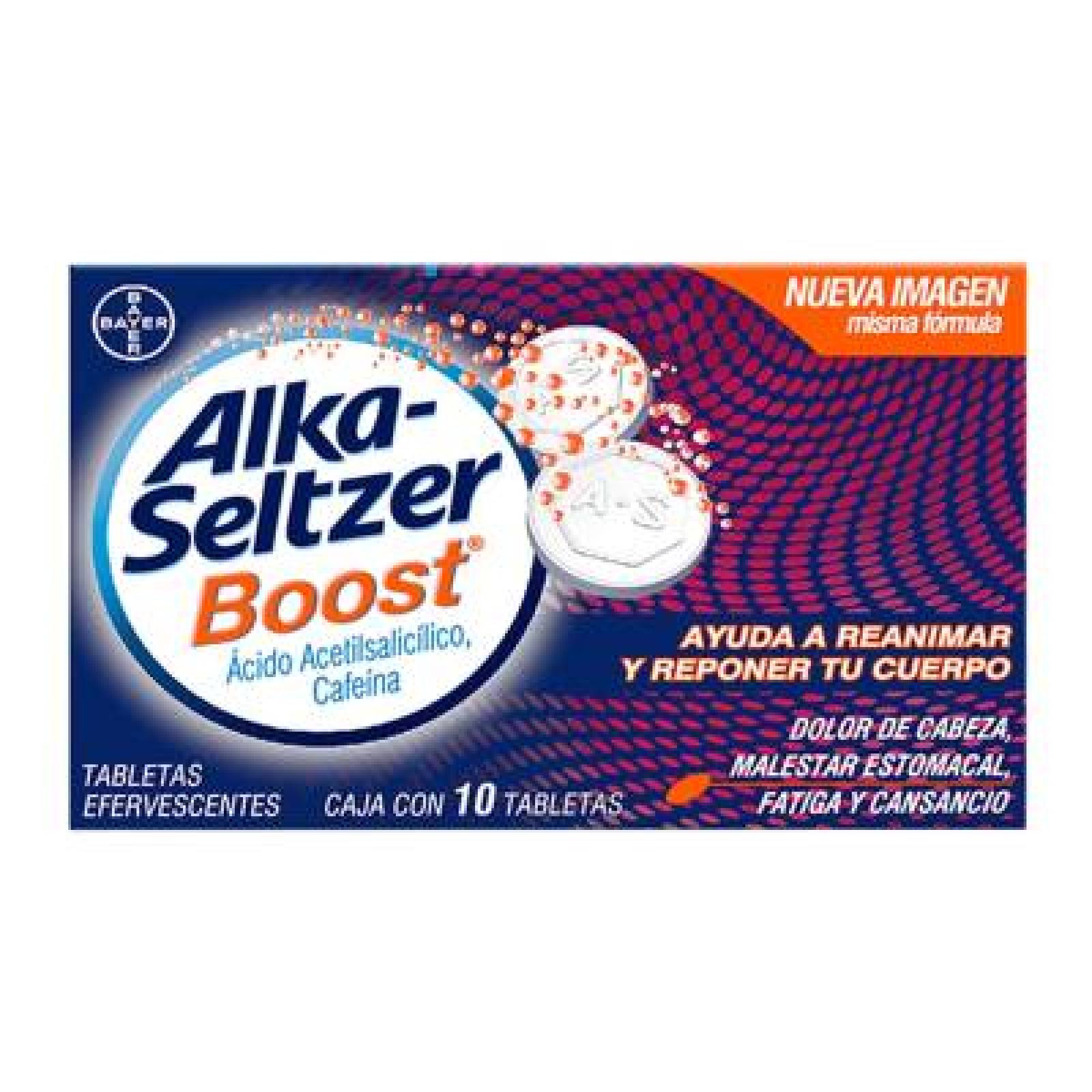 Alka-Seltzer Boost Efervescente caja 10 tabletas