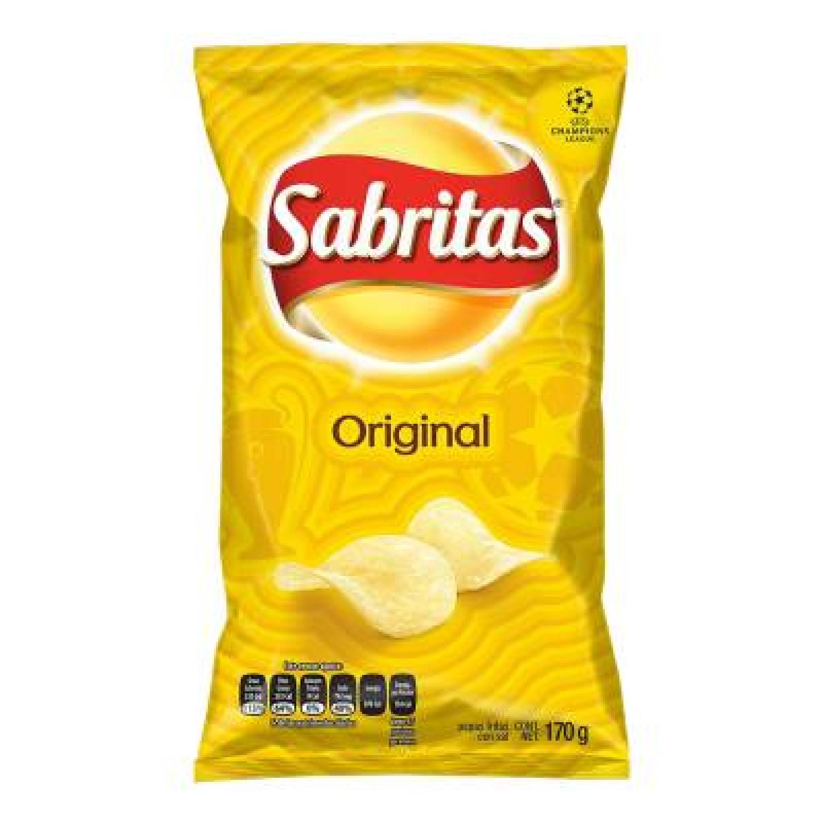 Sabritas Papas Naturales Original Saladas paquete 171g