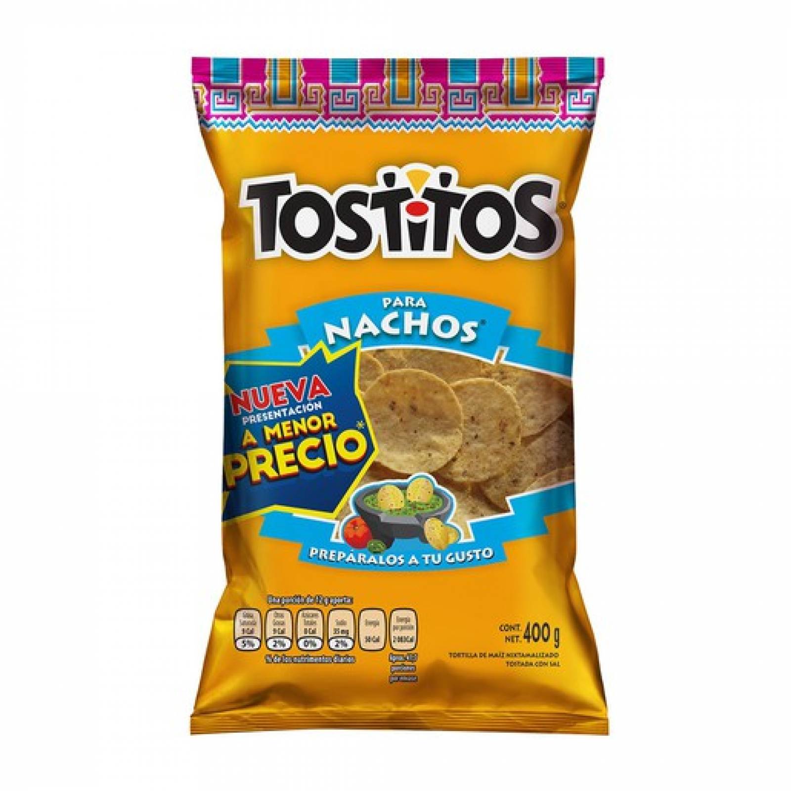 Sabritas Tostitos Nachos paquete 400g