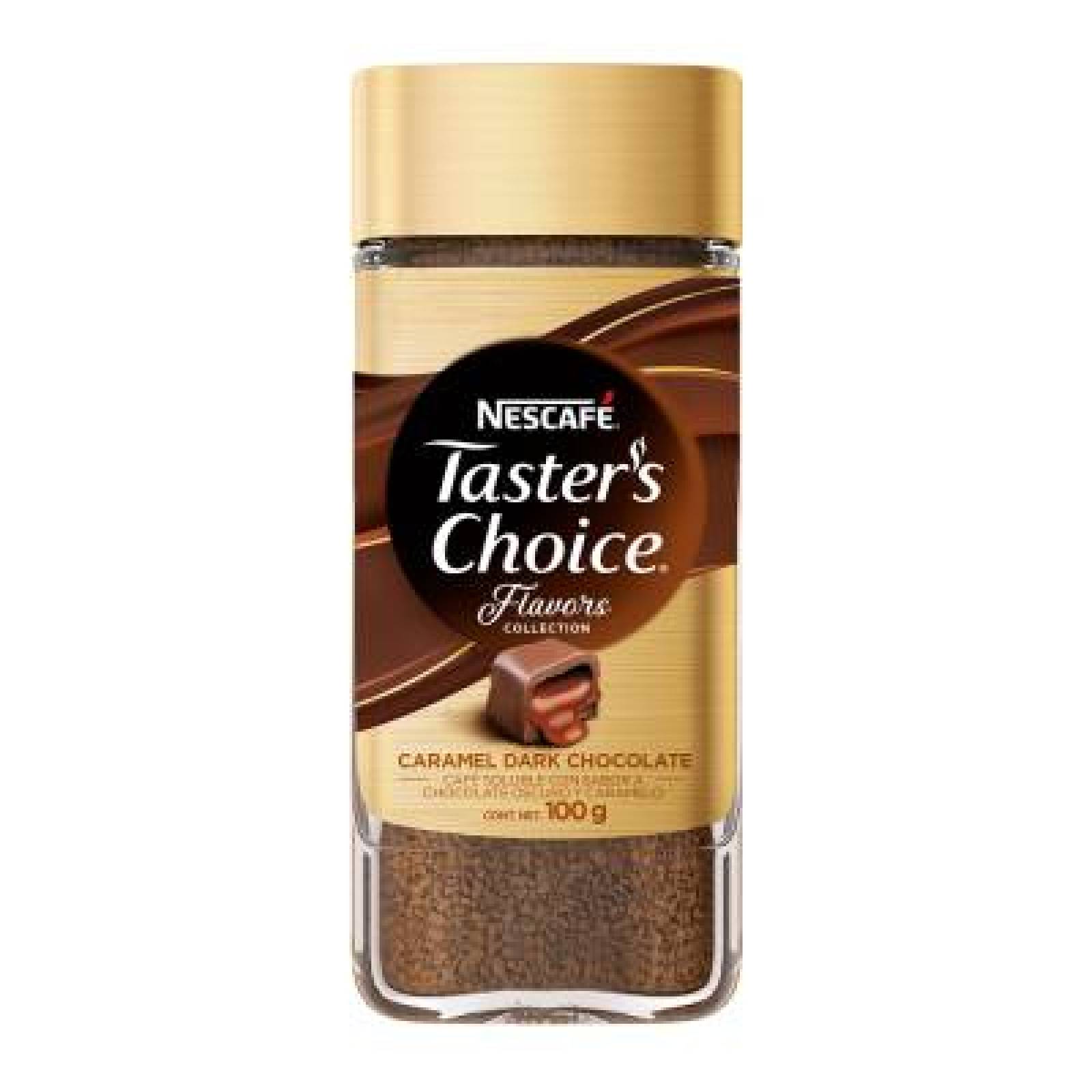 Nescafé Taster´s Choice Caramel Dark Chocolate frasco 100g