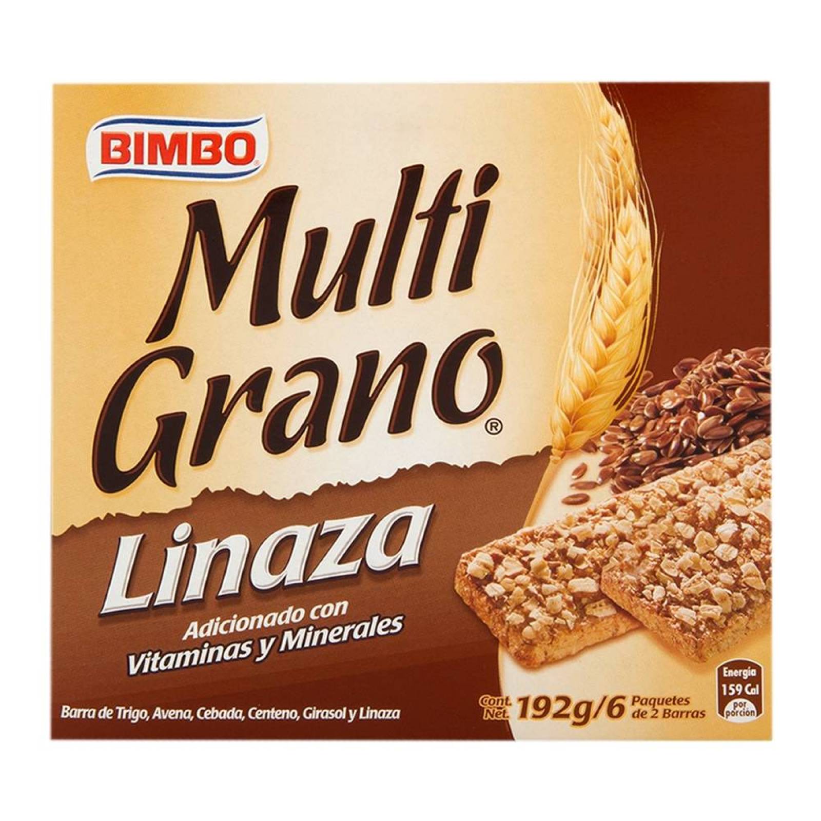 Bimbo Barra de Cereal con Linaza caja 192g