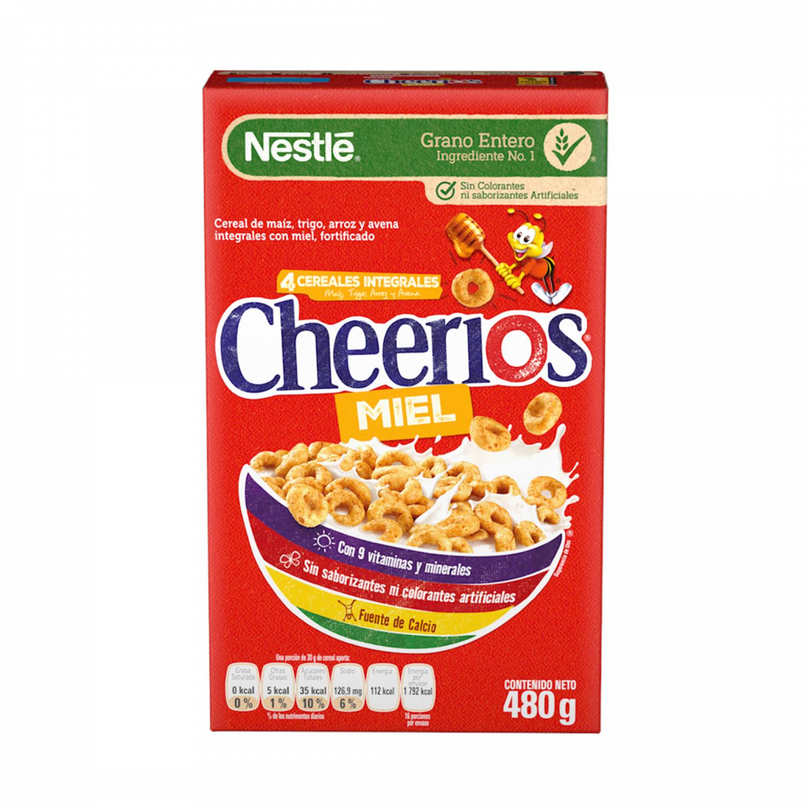 Nestlé Cereal Cheerios sabor Miel caja 480g