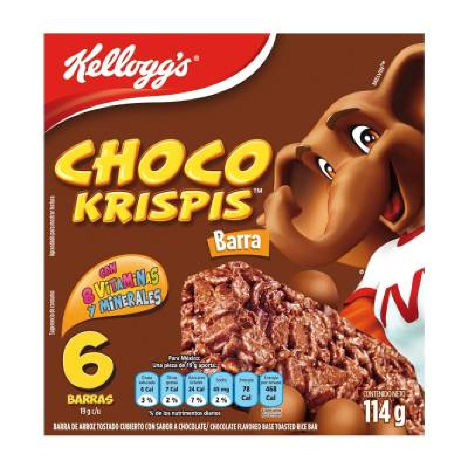 Kellogg´s Choco Krispis Barra de Cereal caja 6 x 19 g