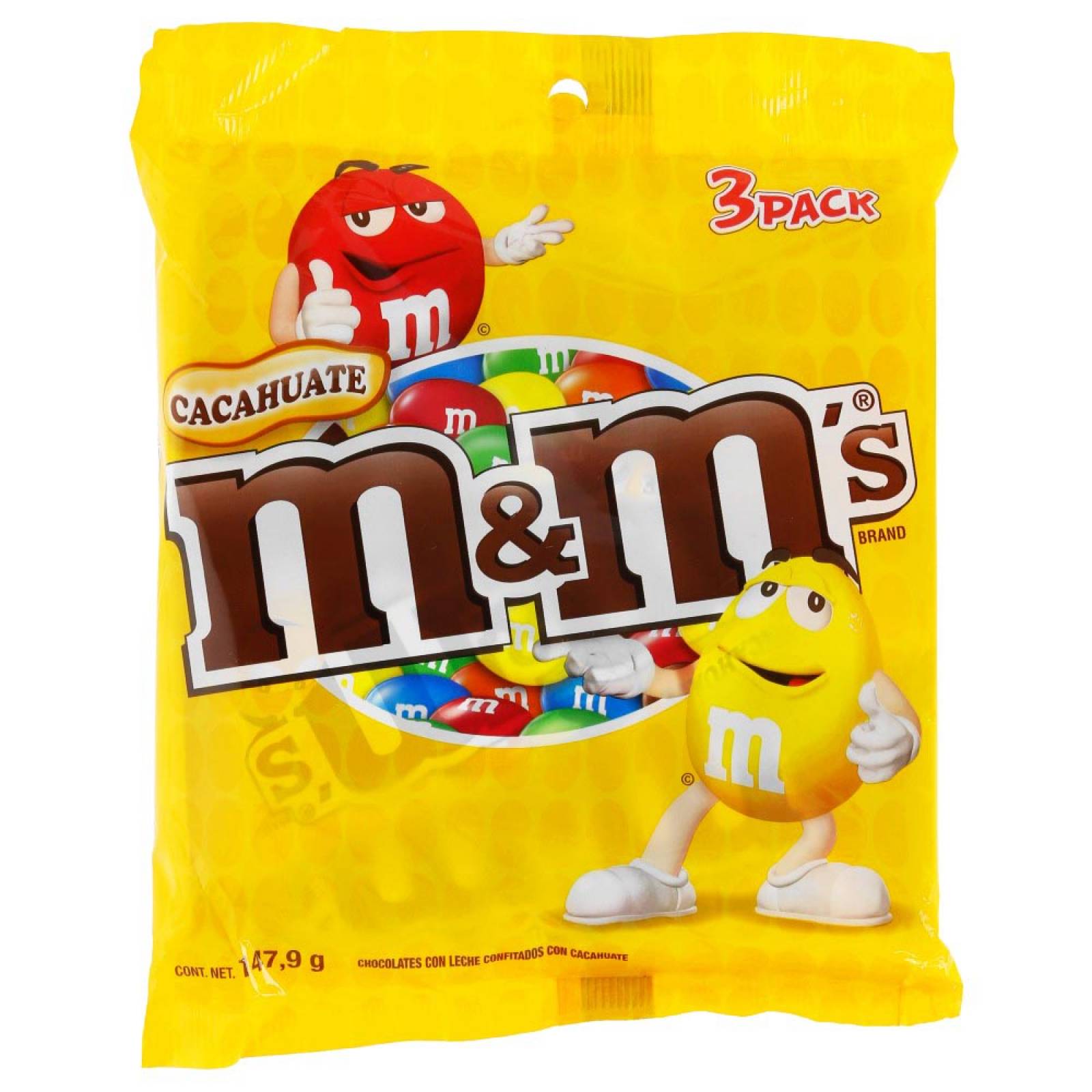 M&M´s Chocolate Cacahuate paquete 147.9g