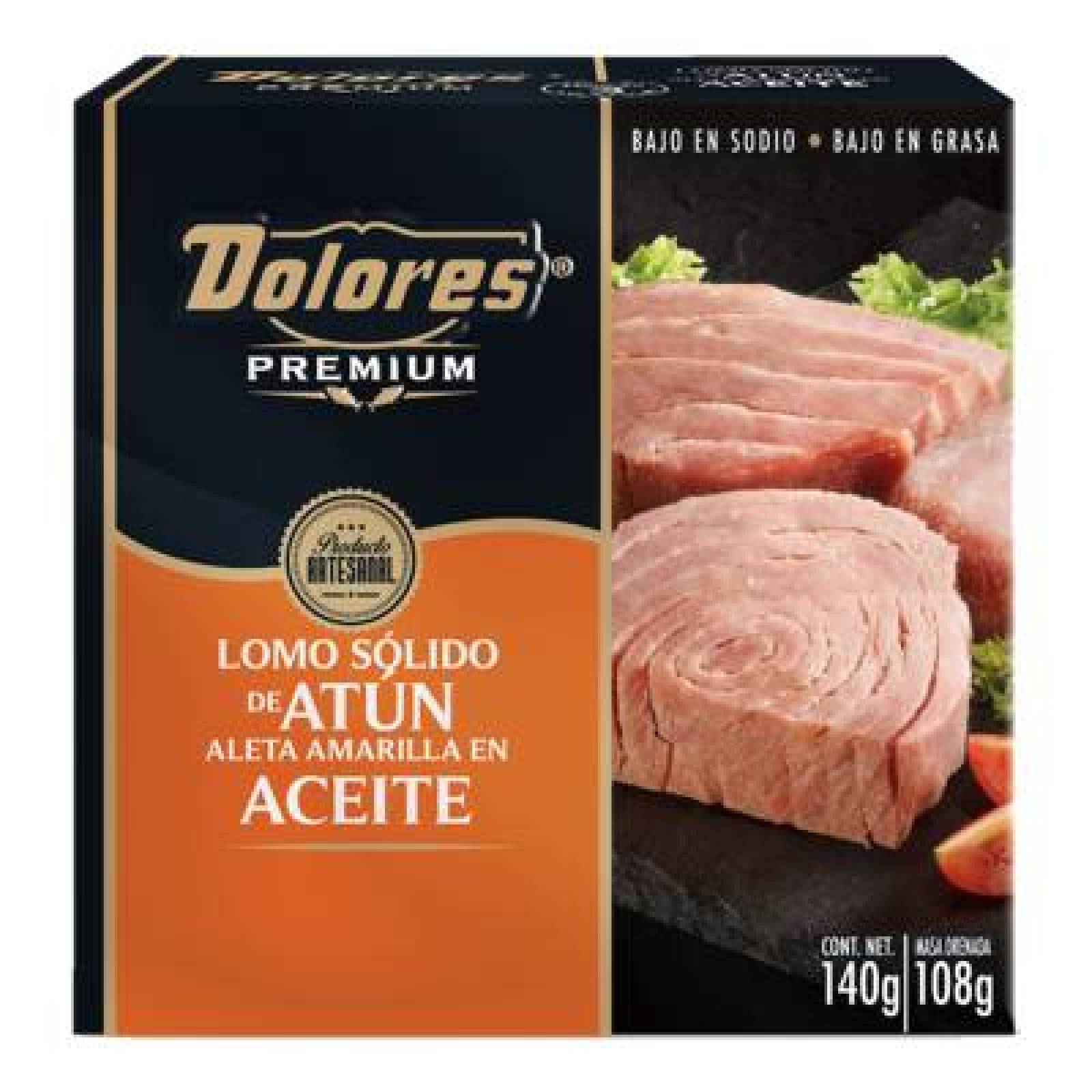 Dolores Premium Lomo Sólido de Atún Aleta Amarilla en Aceite lata 140g