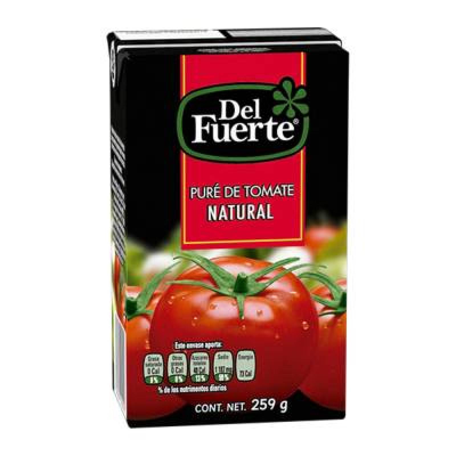 Del Fuerte Pur De Tomate Natural Envase G