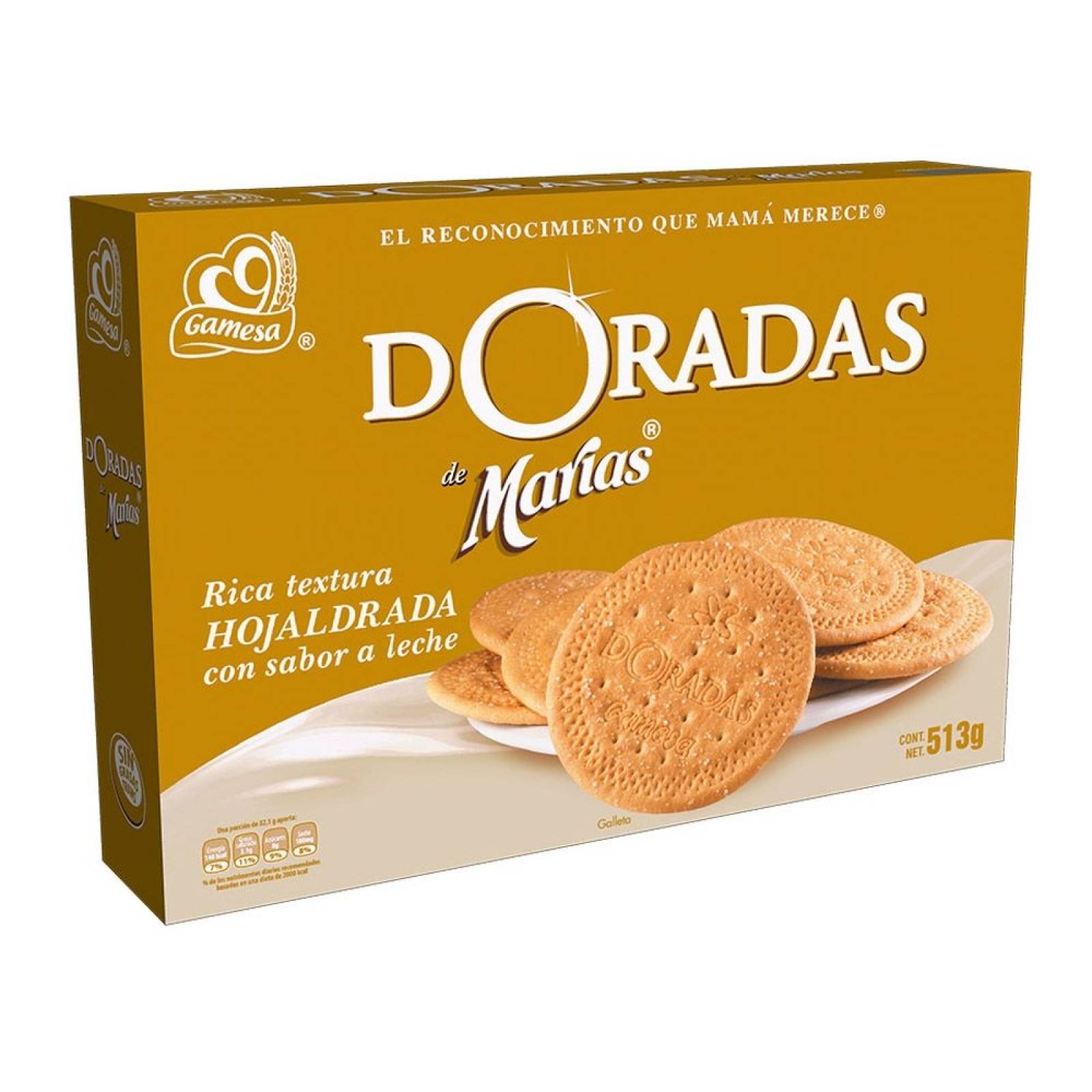 Gamesa Galletas Marías Doradas caja 513g