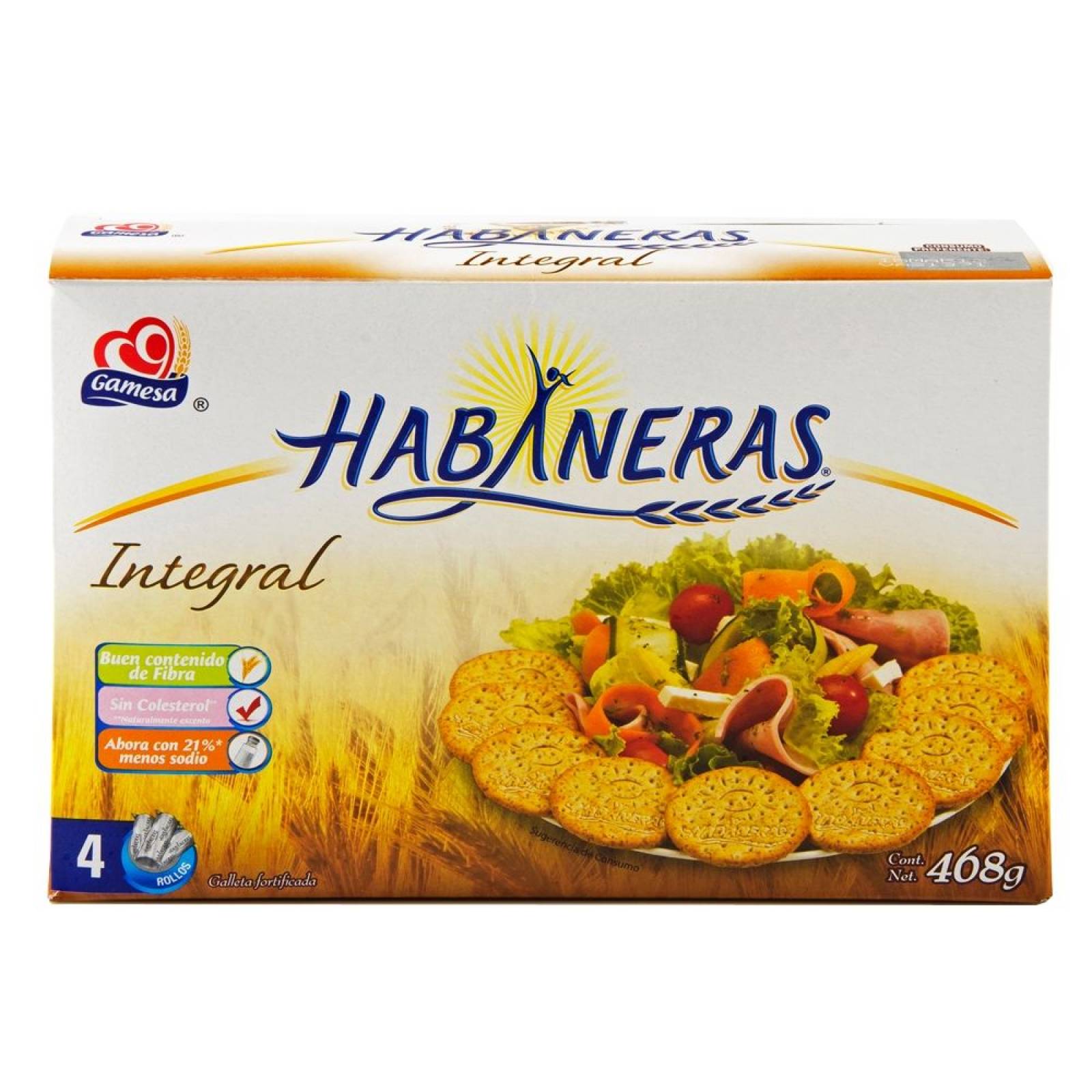 Gamesa Galletas Habanera Integral caja 468g