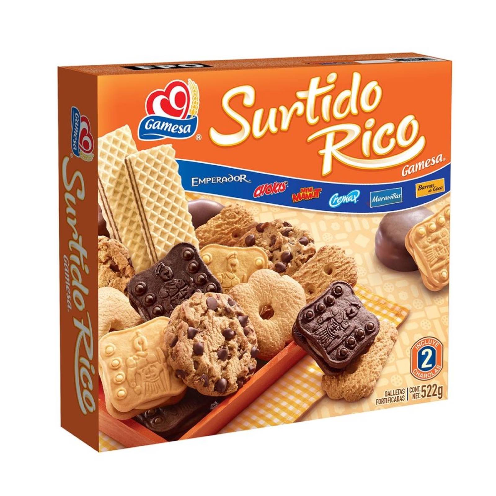 Gamesa Galletas Surtido Rico caja 522g