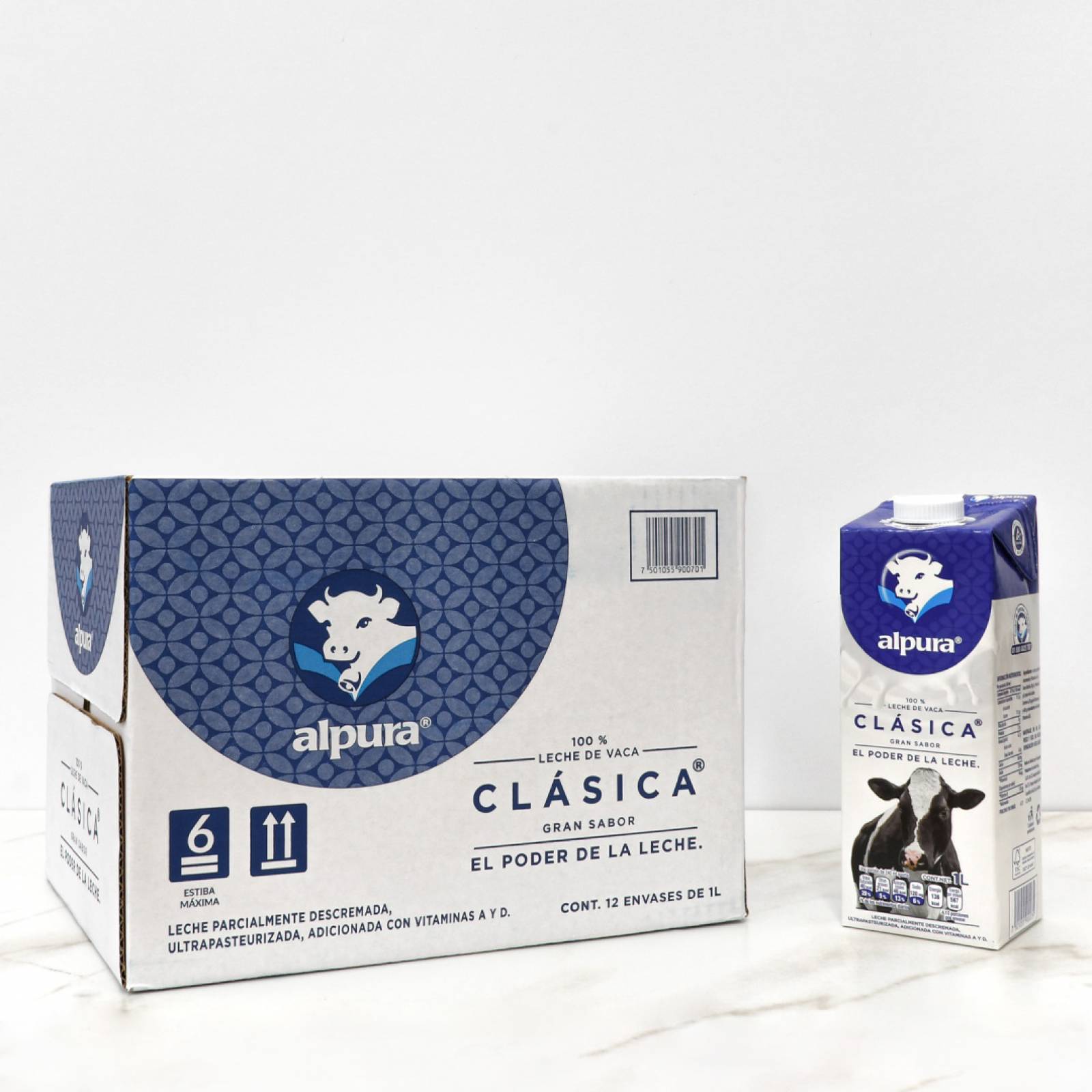 Alpura Leche Entera caja 12 x 1l