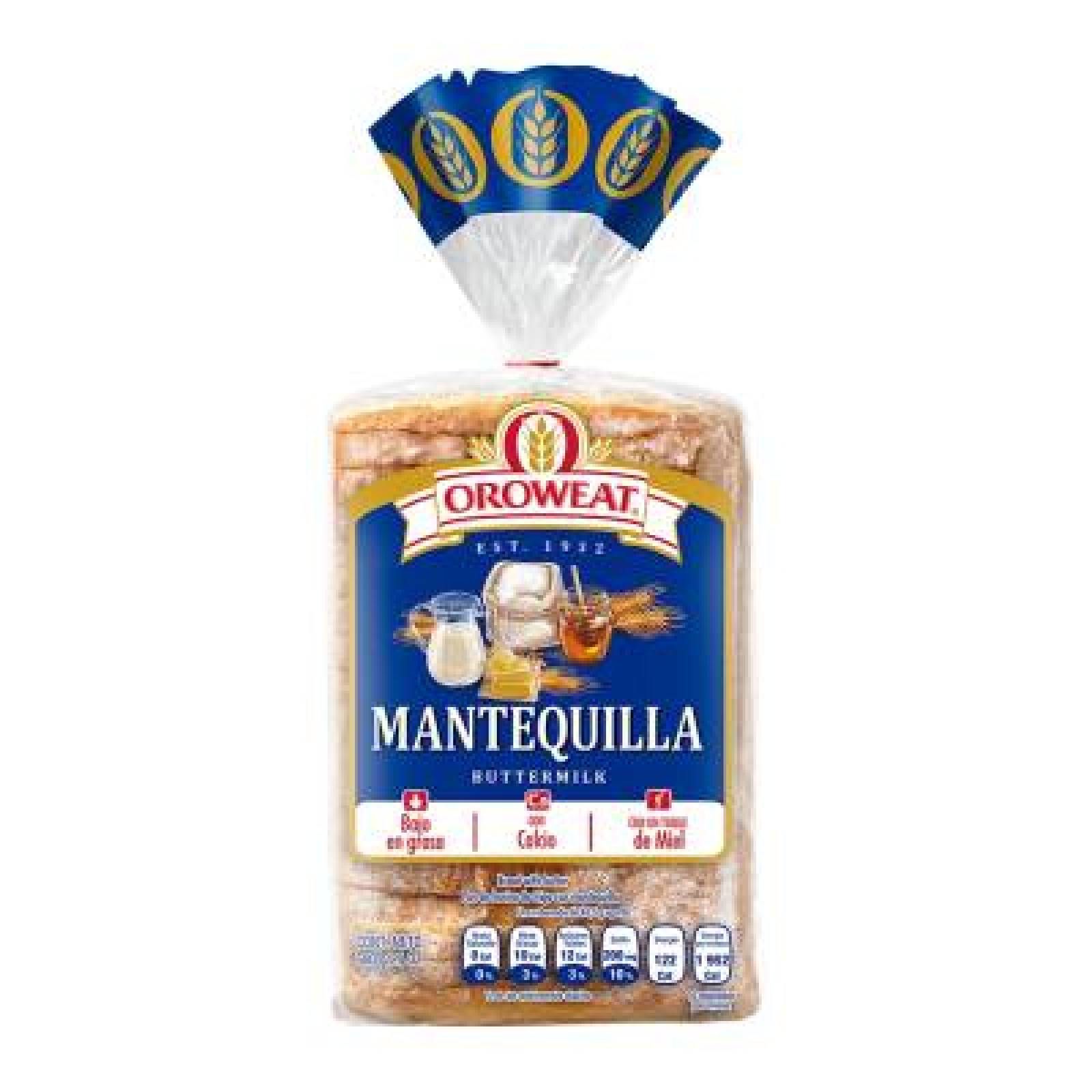 Oroweat Pan Buttermilk paquete 680g