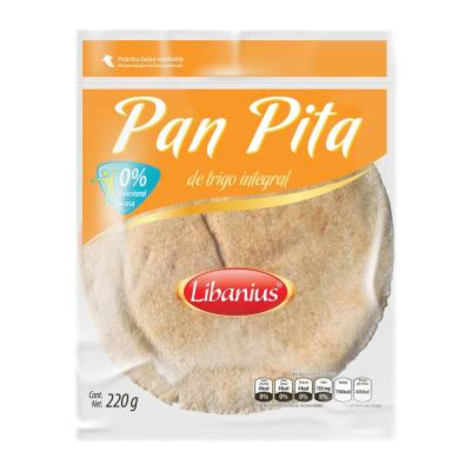 Libanius Pan Pita Integral paquete 220 g