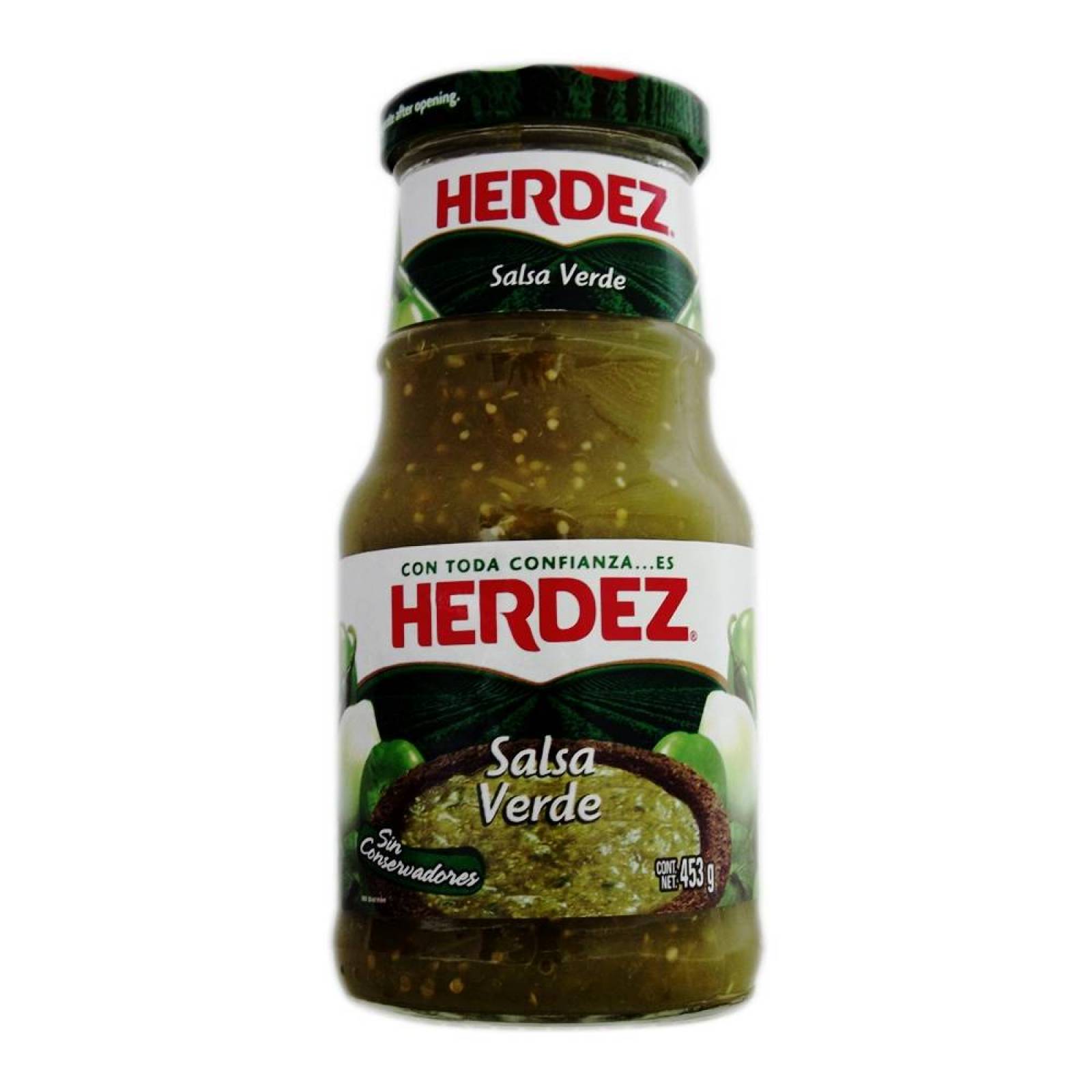 Herdez Salsa Verde frasco 453g