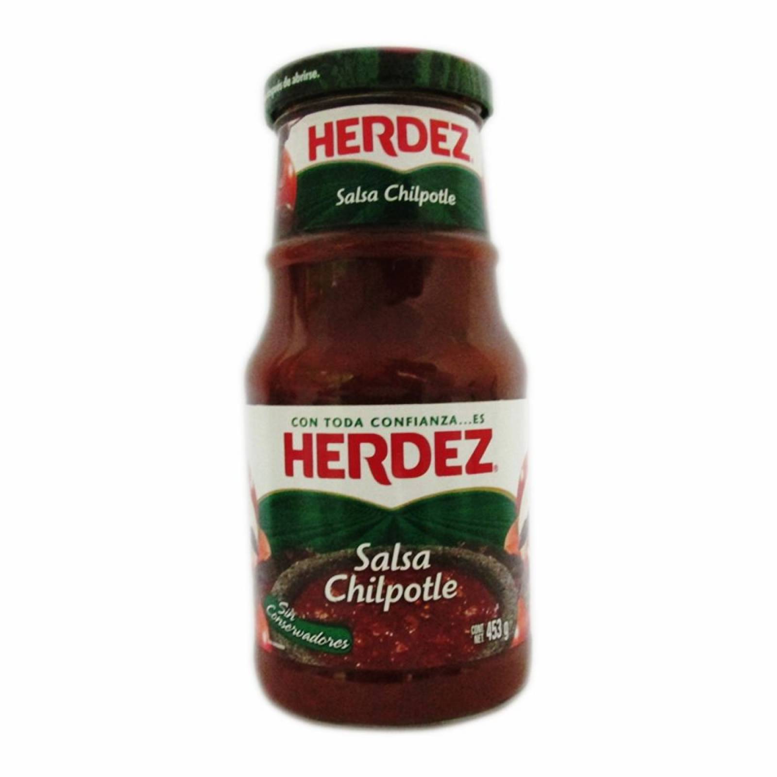 Herdez Salsa Chipotle frasco 453g