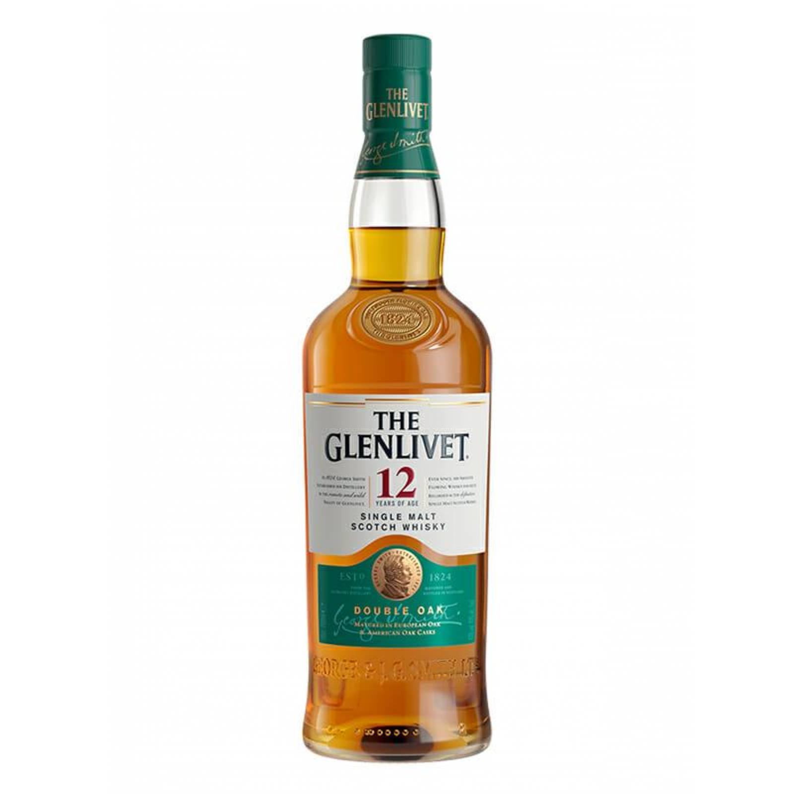 The Glenlivet Single Malt Scotch Whisky Double Oak botella 750 ml 