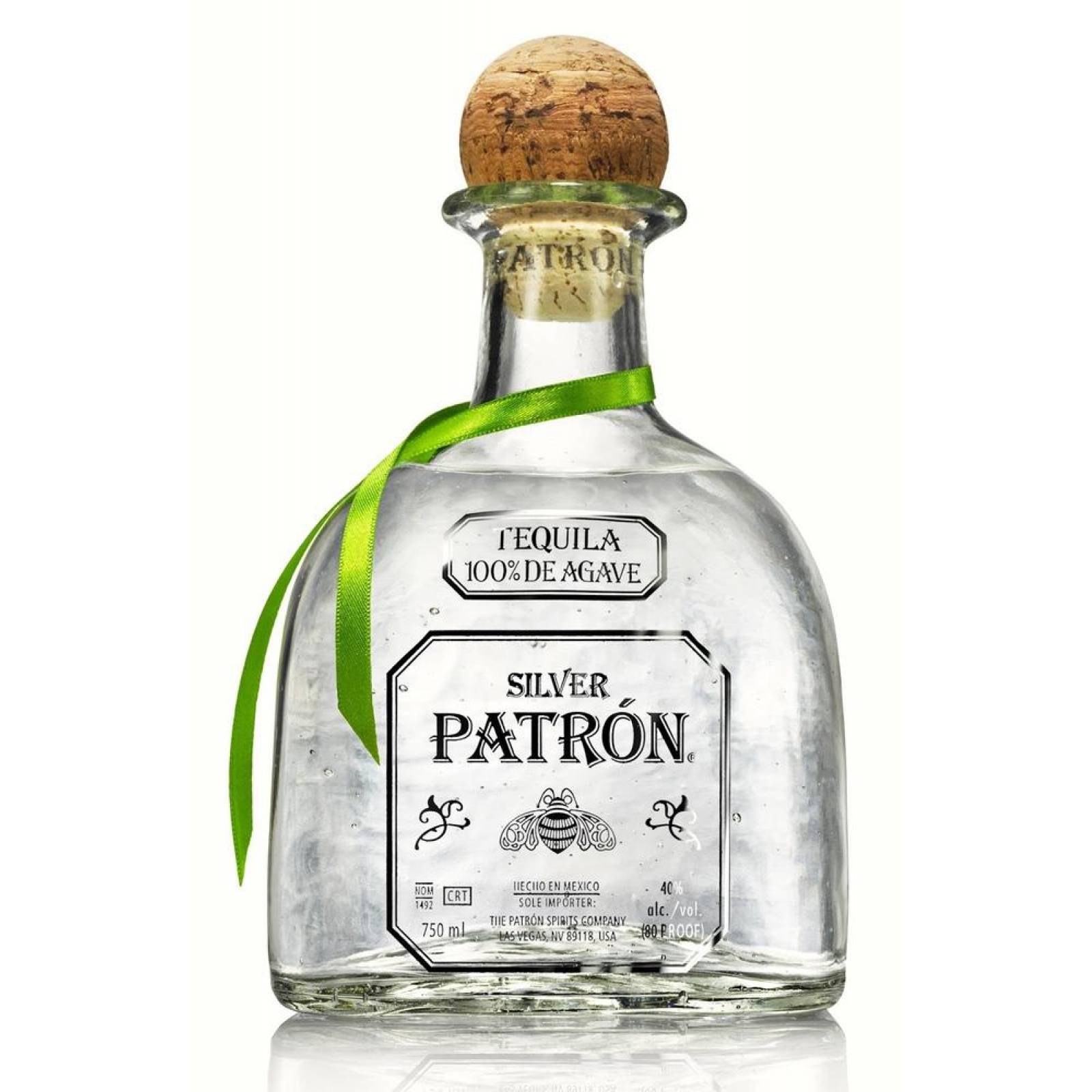 Silver Patrón Tequila Blanco botella 750ml 