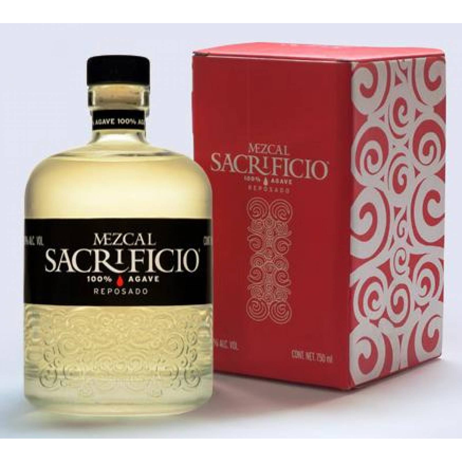 Sacrificio Mezcal artesanal Reposado 100 Agave botella 750ml 