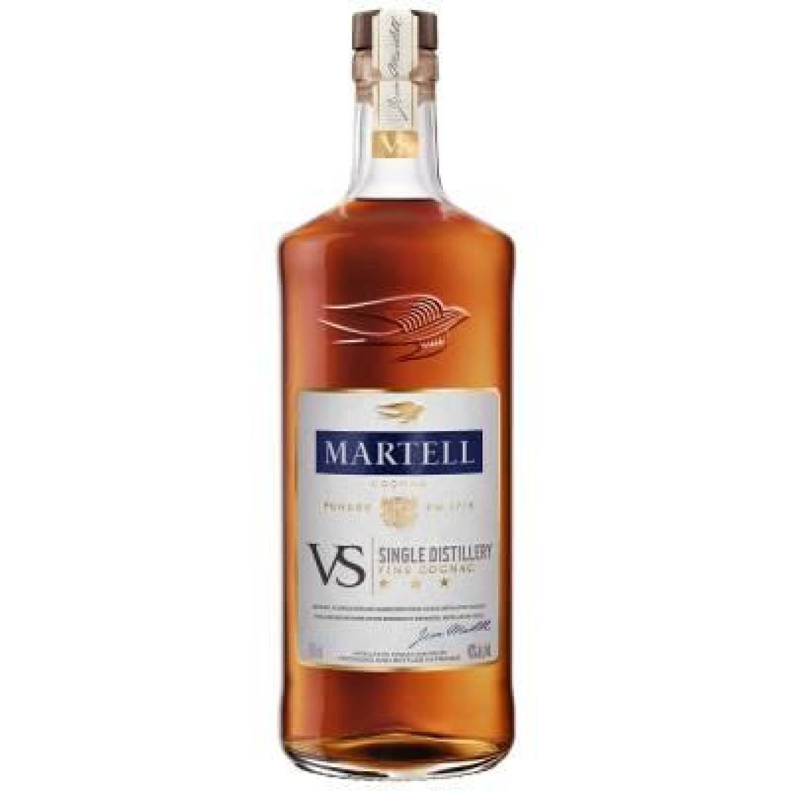 Martel vs Single Destillery 700ml Cognac botella 700ml 