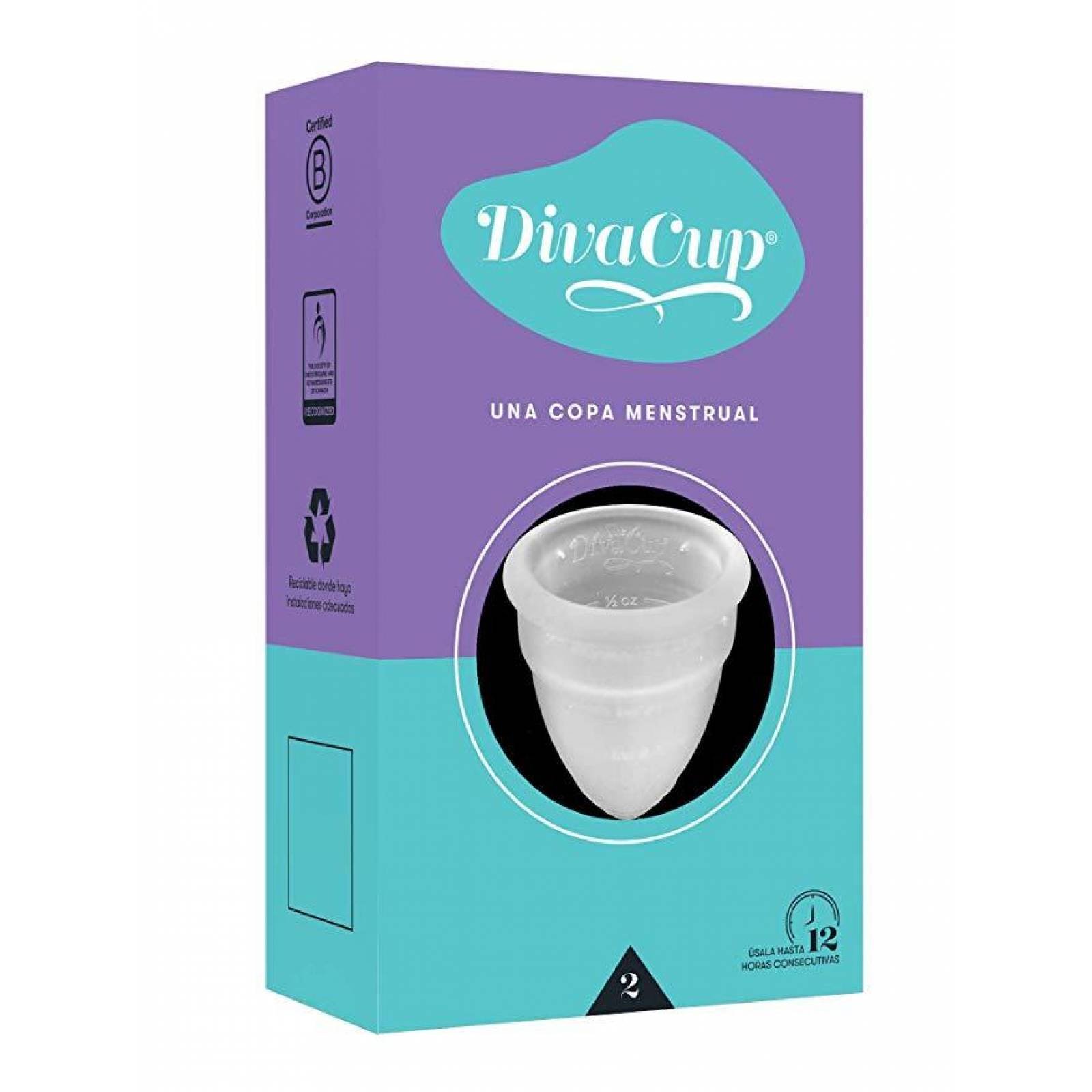 The Diva Cup Copa Menstrual Reusable Modelo 2 caja 1 pieza 