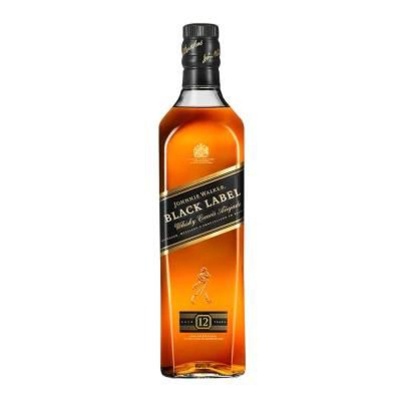 Johnnie Walker Whisky Etiqueta Negra botella 750ml 