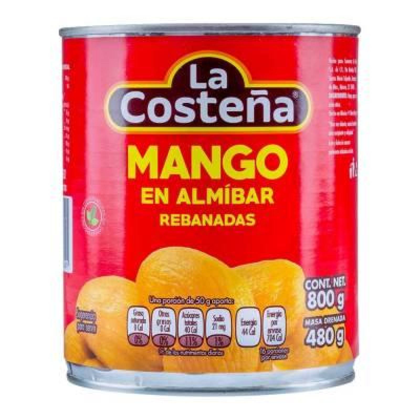 La Costeña Mango en Almíbar en Rebanadas lata 800g 