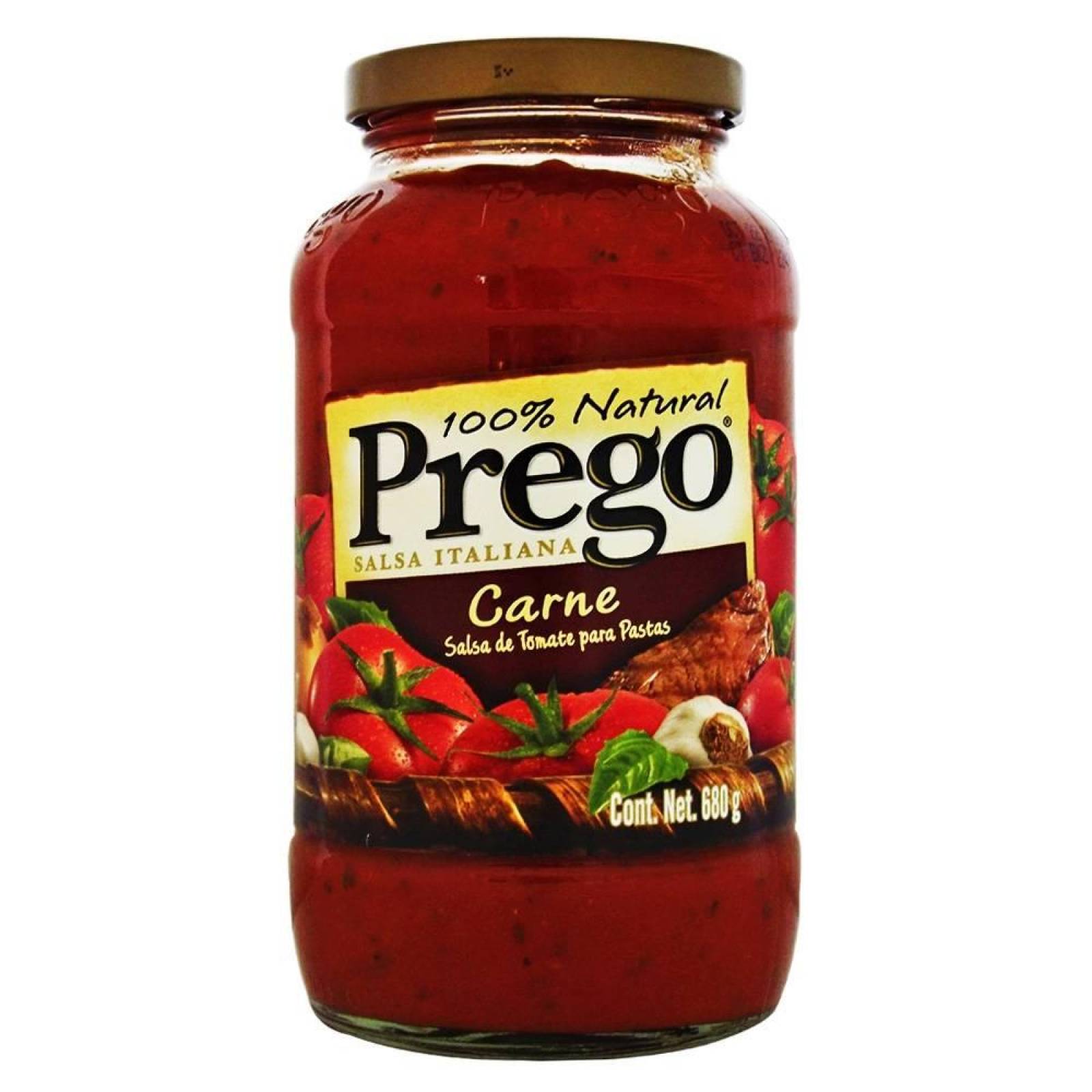 Prego Salsa Para Spaguetti Carne Frasco 680g 