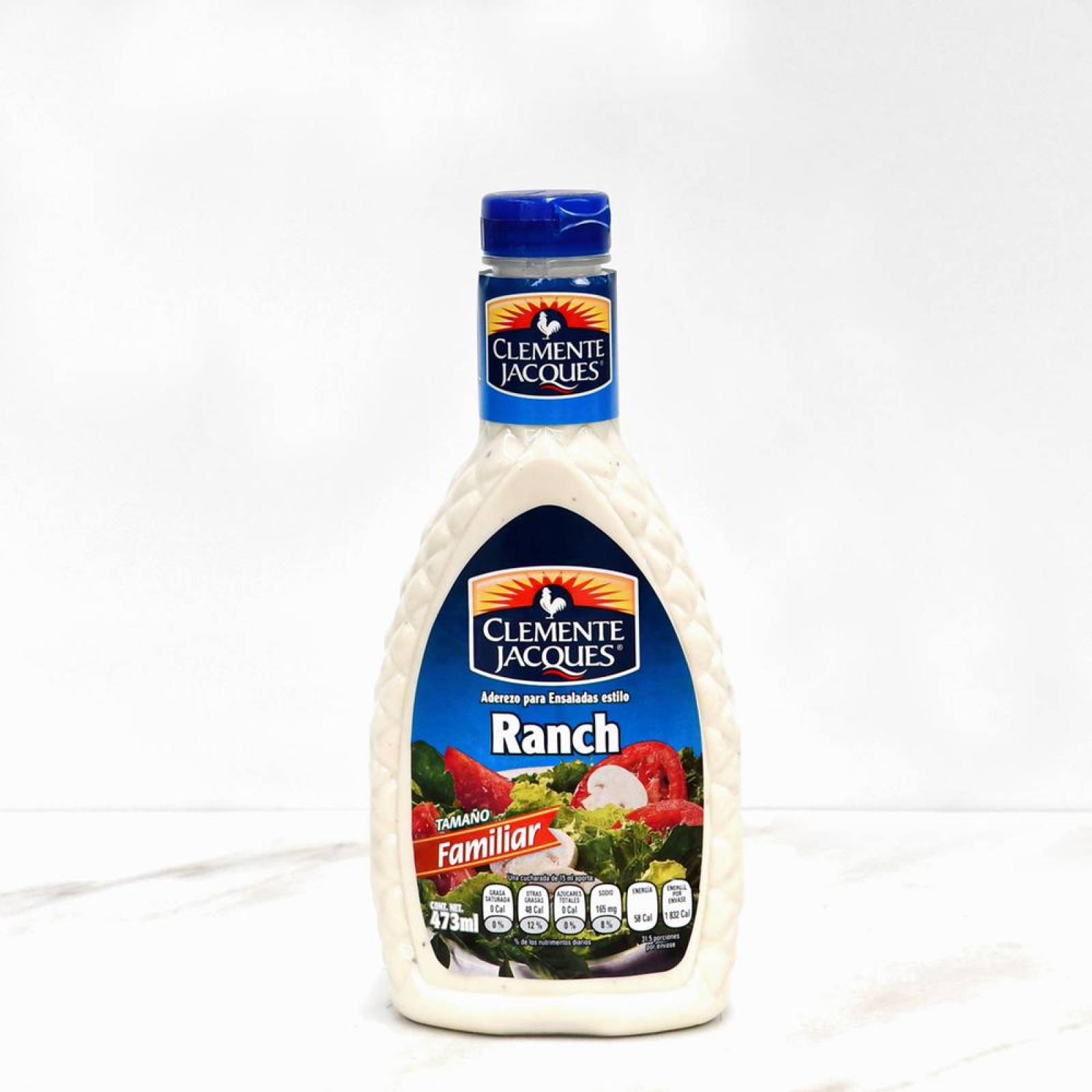 Clemente Jacques Aderezo para ensalada Estilo Ranch botella 473ml 