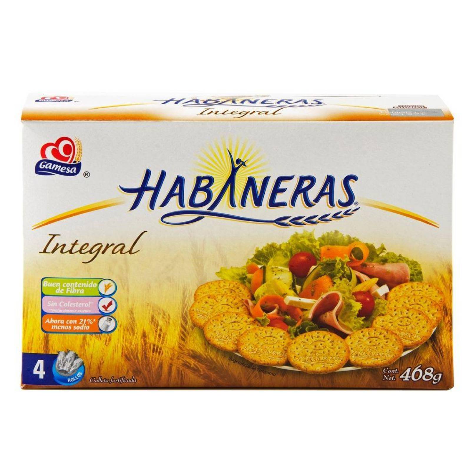 Gamesa Galletas Habanera Integral caja 468g 
