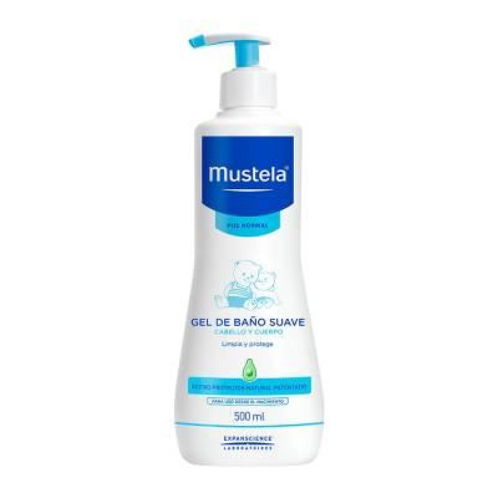 Mustela Gel de Baño Suave Piel Normal botella 500ml