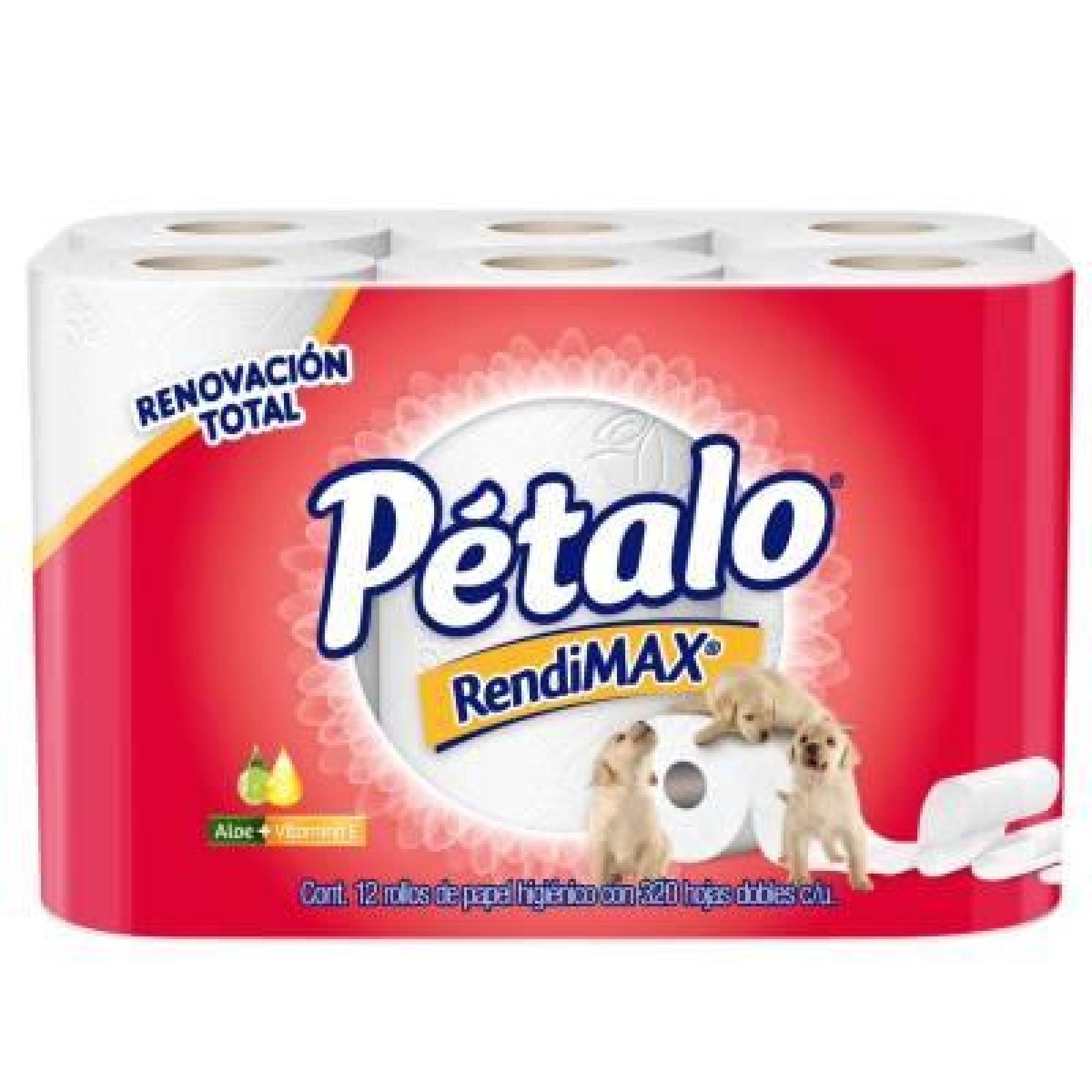 Pétalo Papel Higiénico Rendimax paquete 12 piezas