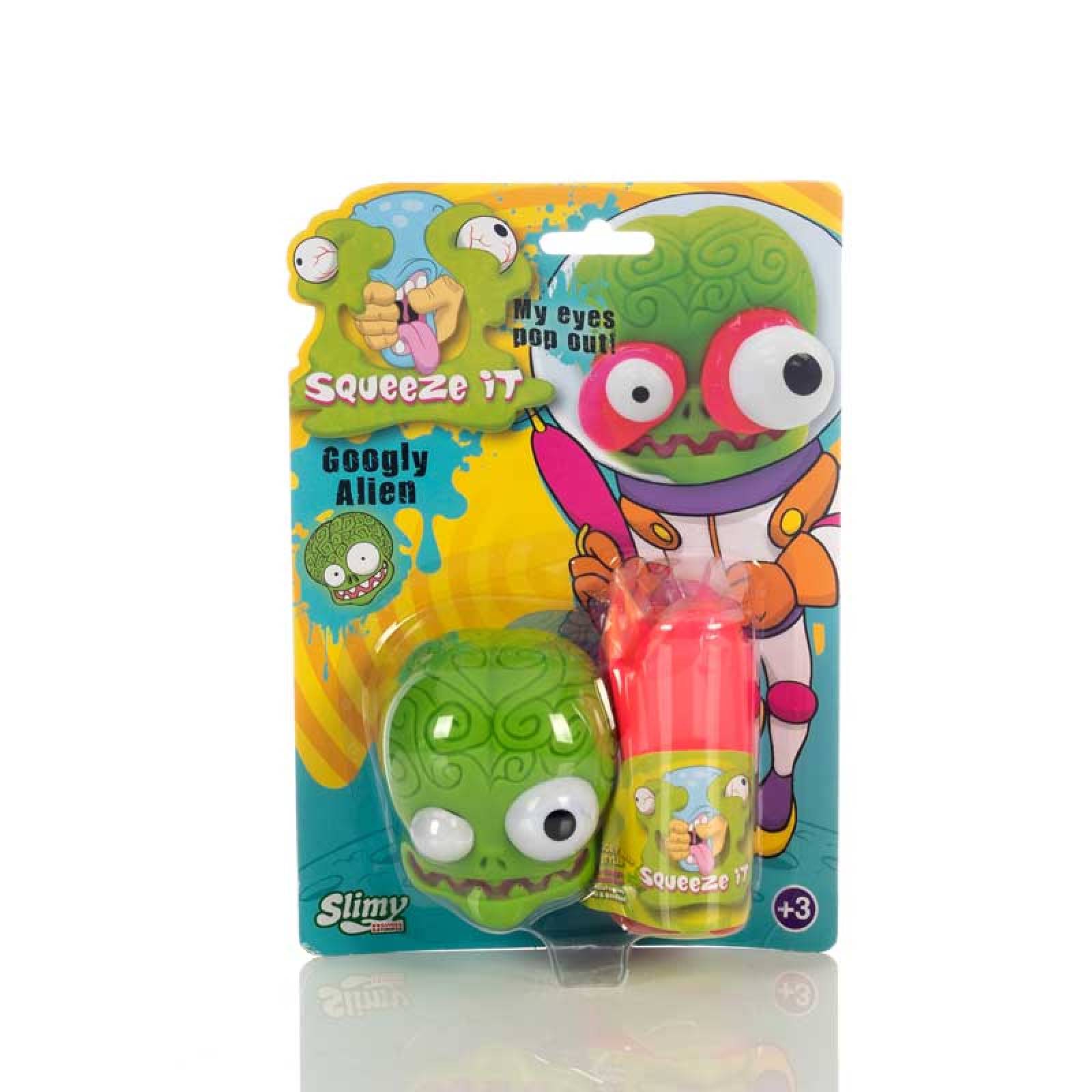 Slime Squeeze it Googly Alien Formula Suiza