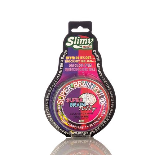 Slime Slimy Super Brain Putty Colour-Change Fuschia Fire Formula Suiza
