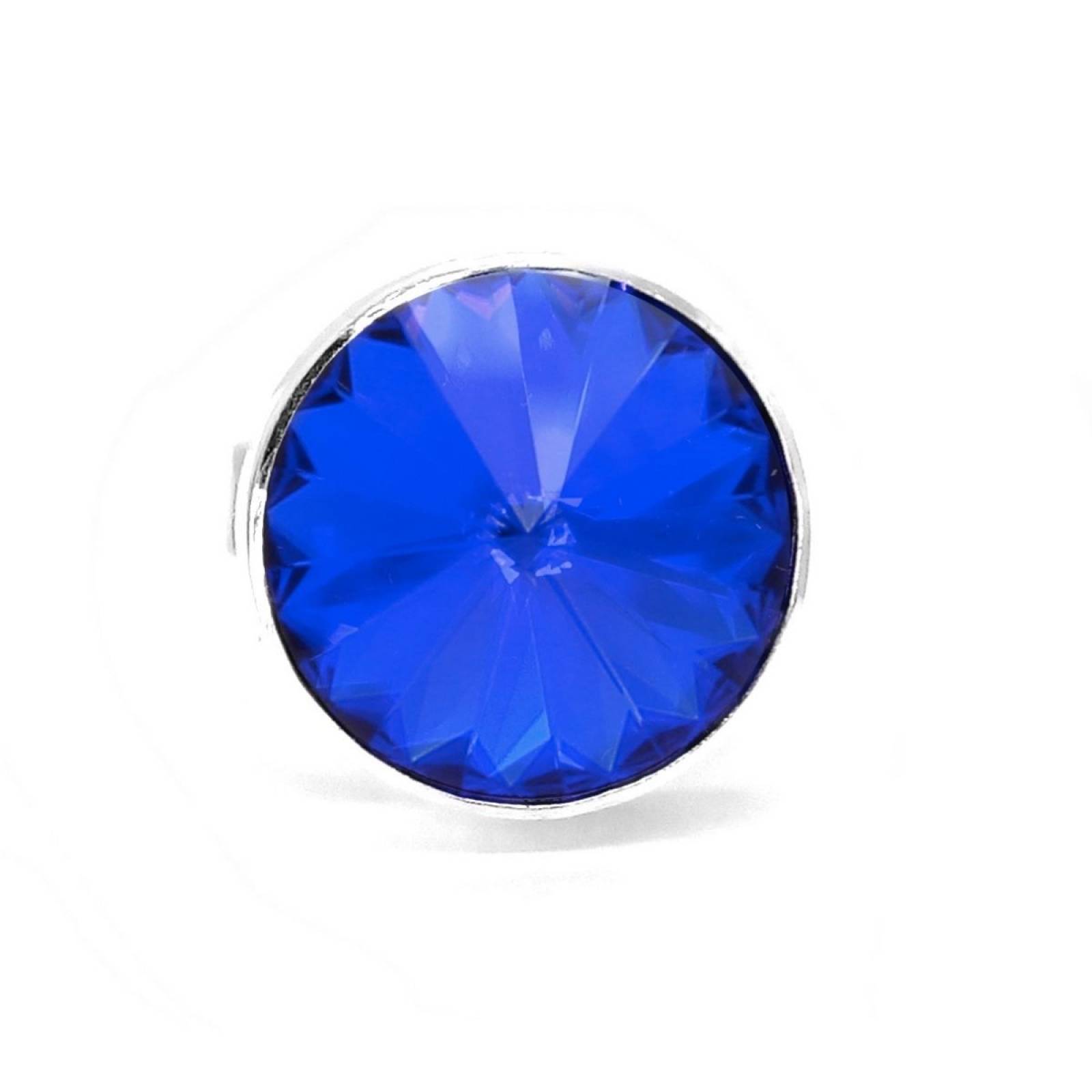 Anillo Azul de Plata .925 Joyería Zvezda