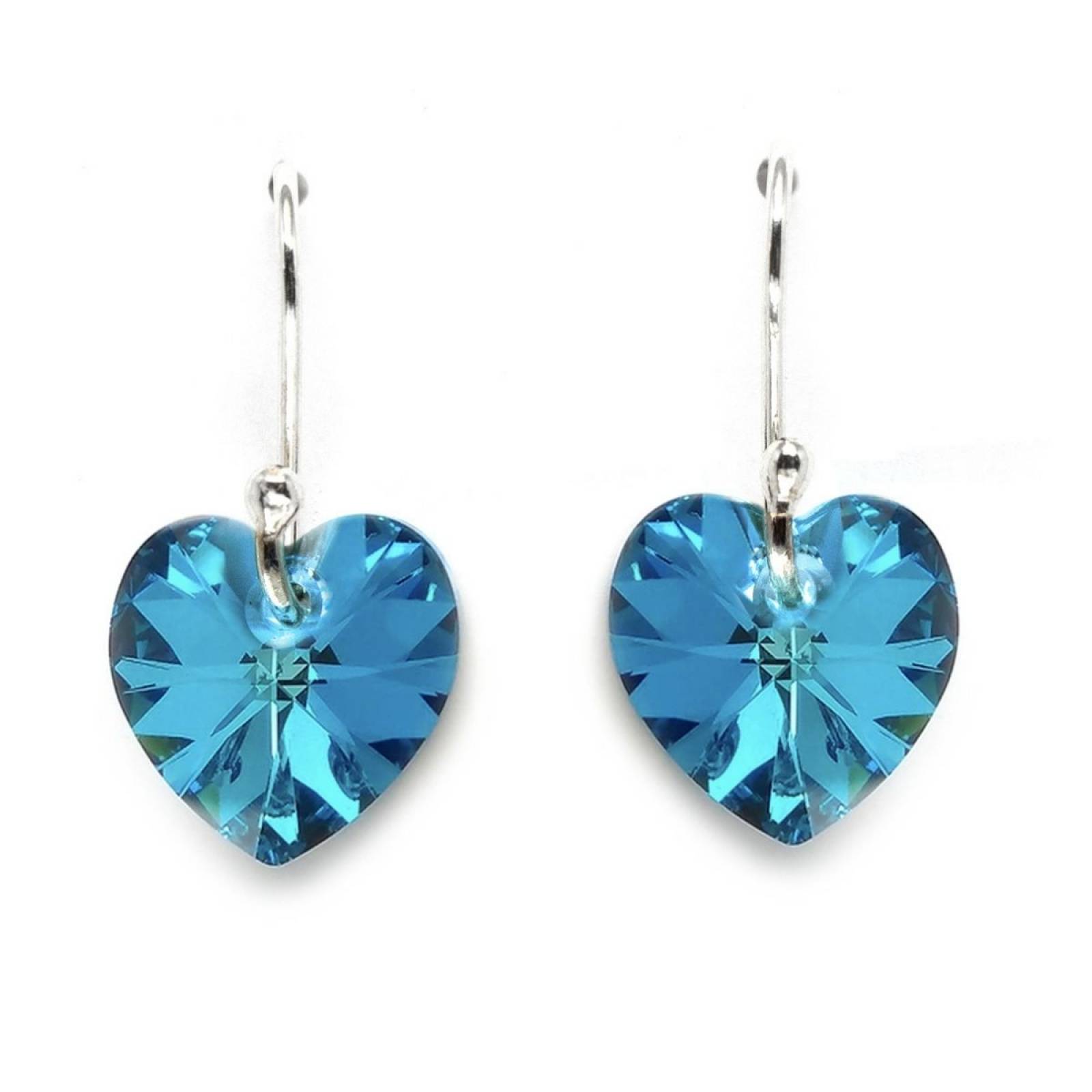 Aretes Azules de Plata .925 Joyería Zvezda