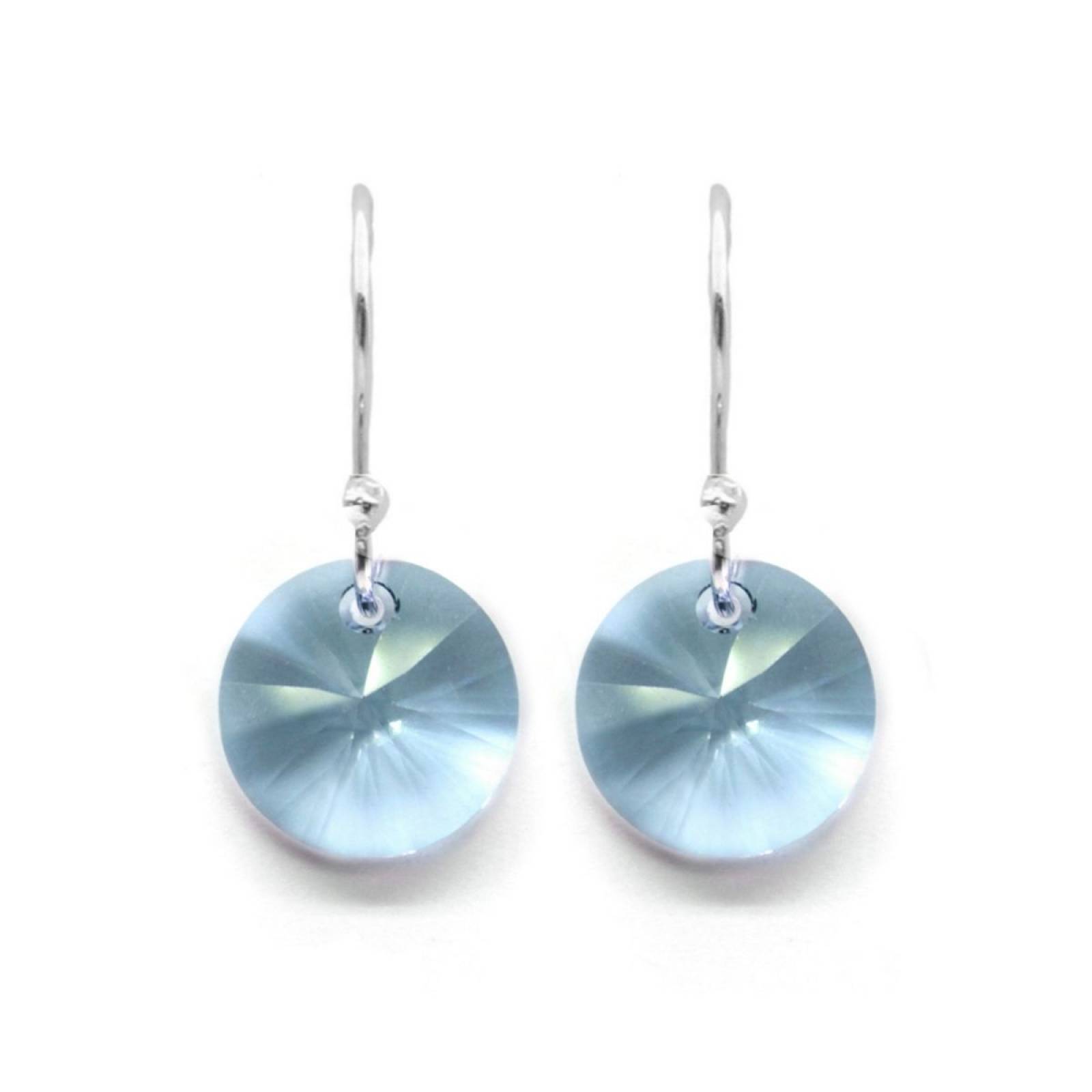 Aretes Aqua de Plata .925 Joyería Zvezda