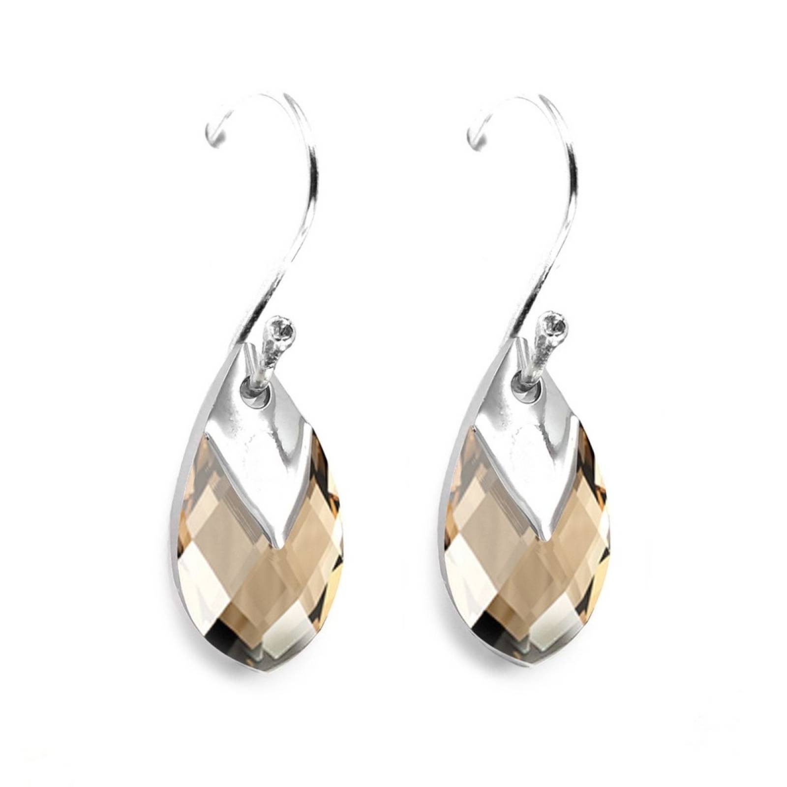 Aretes Ámbar de Plata .925 Joyería Zvezda
