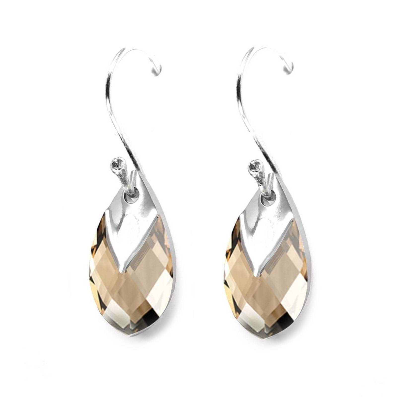 Aretes Ámbar de Plata .925 Joyería Zvezda