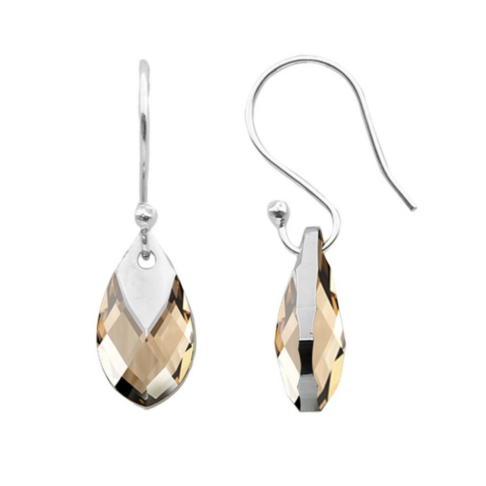 Aretes Ámbar de Plata .925 Joyería Zvezda