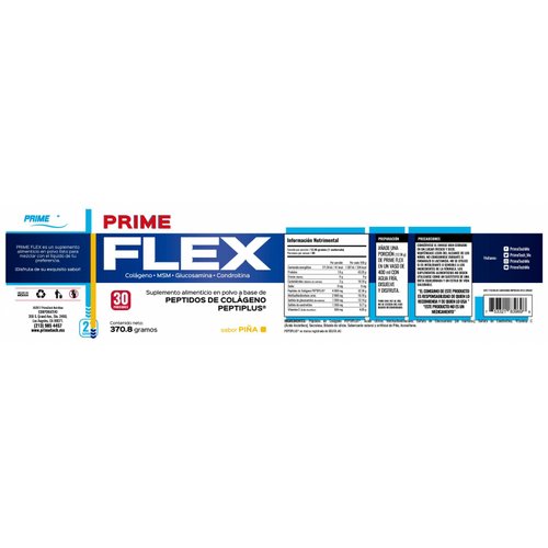 FLEX protector de articulaciones Piña Primetech 30 serv 12.36 g c/u