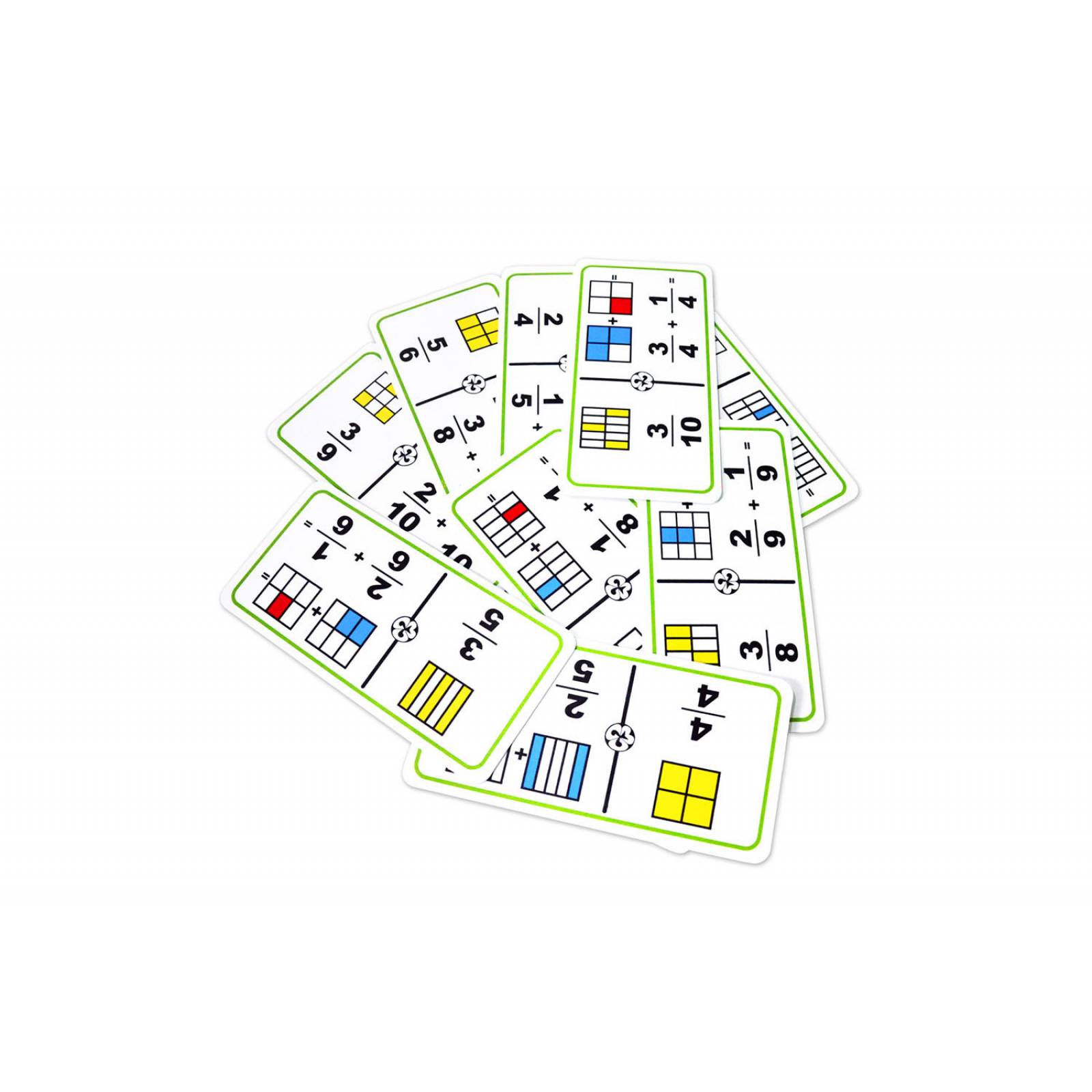 Dominó Gigante de Fracciones Sumas Cuadrados