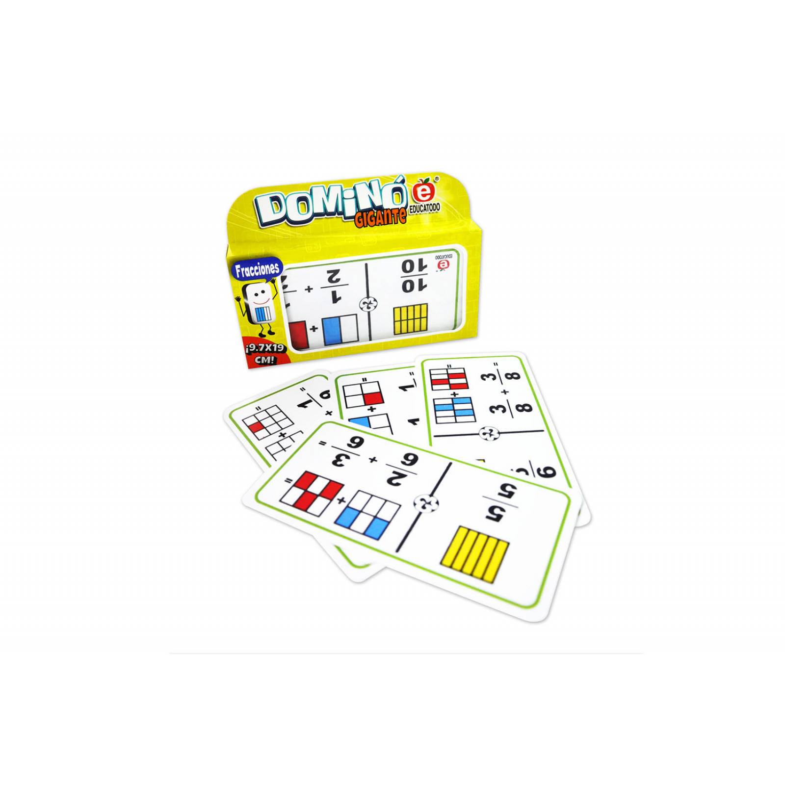 Dominó Gigante de Fracciones Sumas Cuadrados